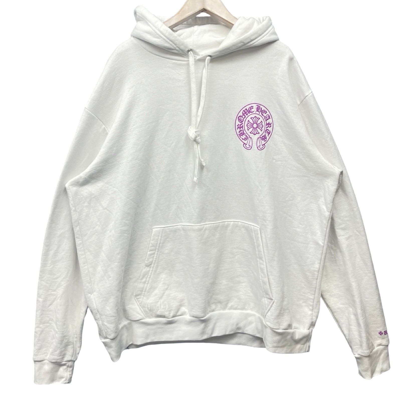 CHROME HEARTS 2024SS Online Limited Purple Glitter Hoodie Size L