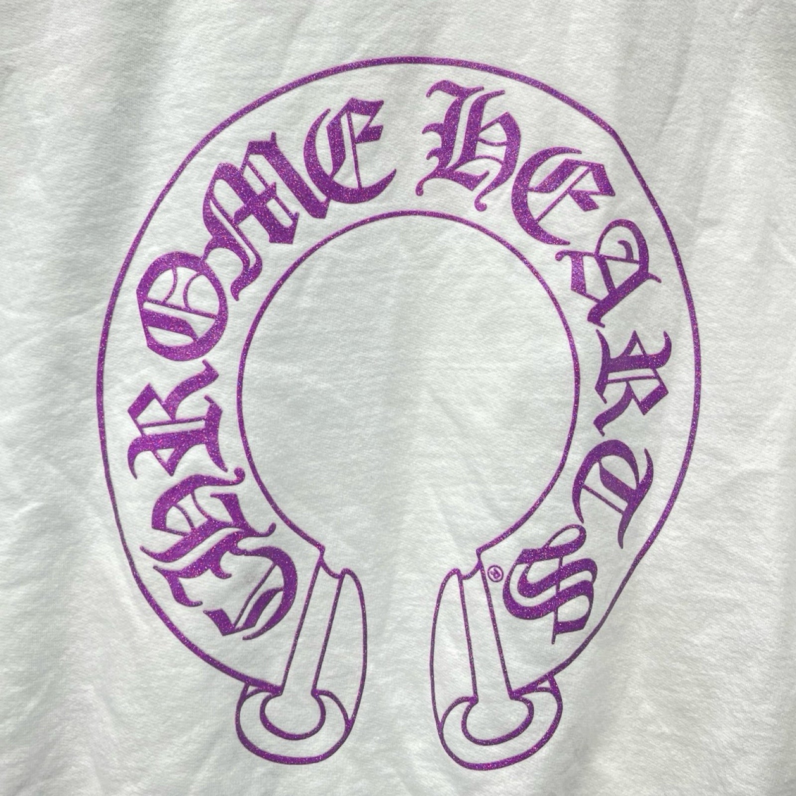 CHROME HEARTS 2024SS Online Limited Purple Glitter Hoodie Size L