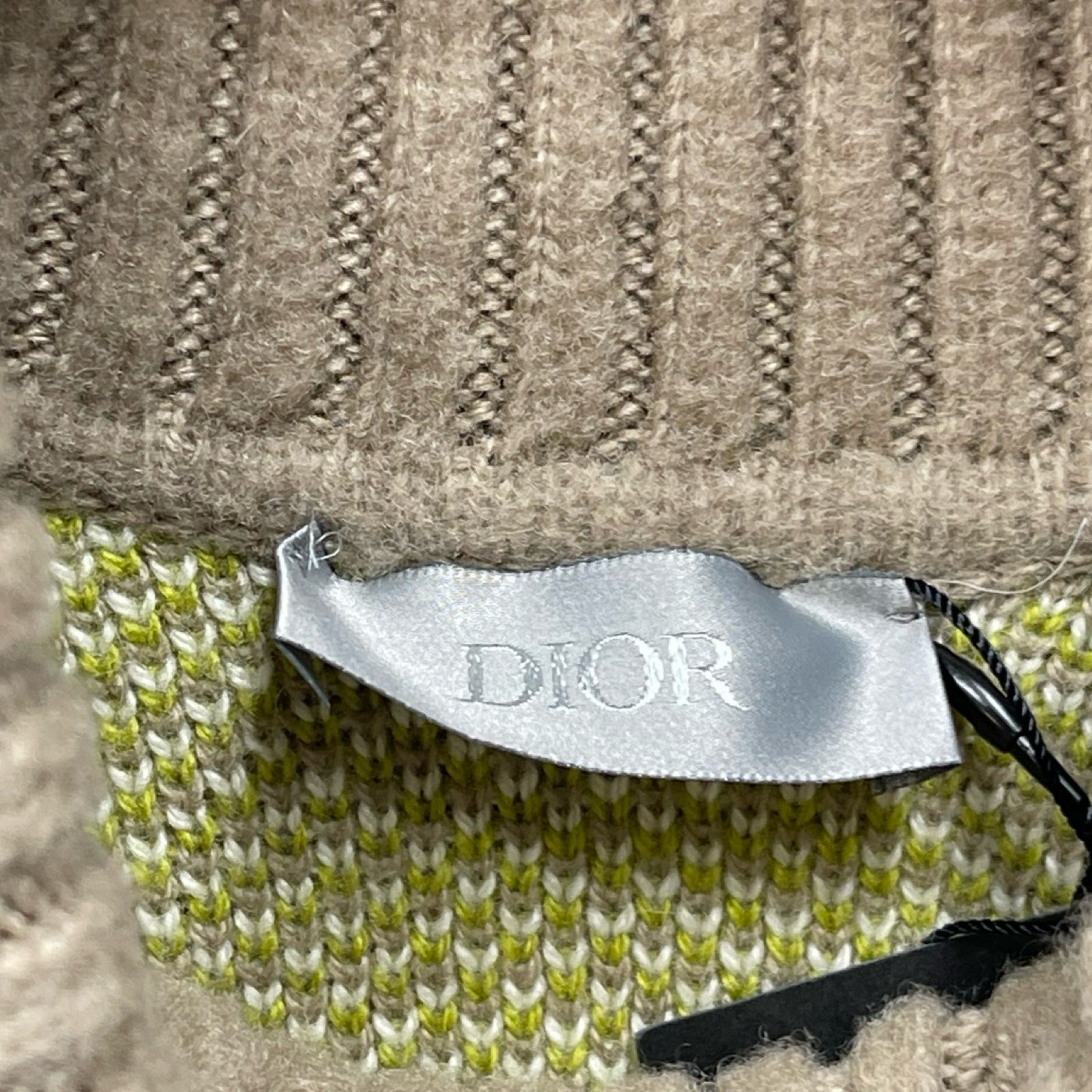 DIOR 2021AW Dior Homme Leopard Cashmere High Neck Sweater 213M638AT426 Size S