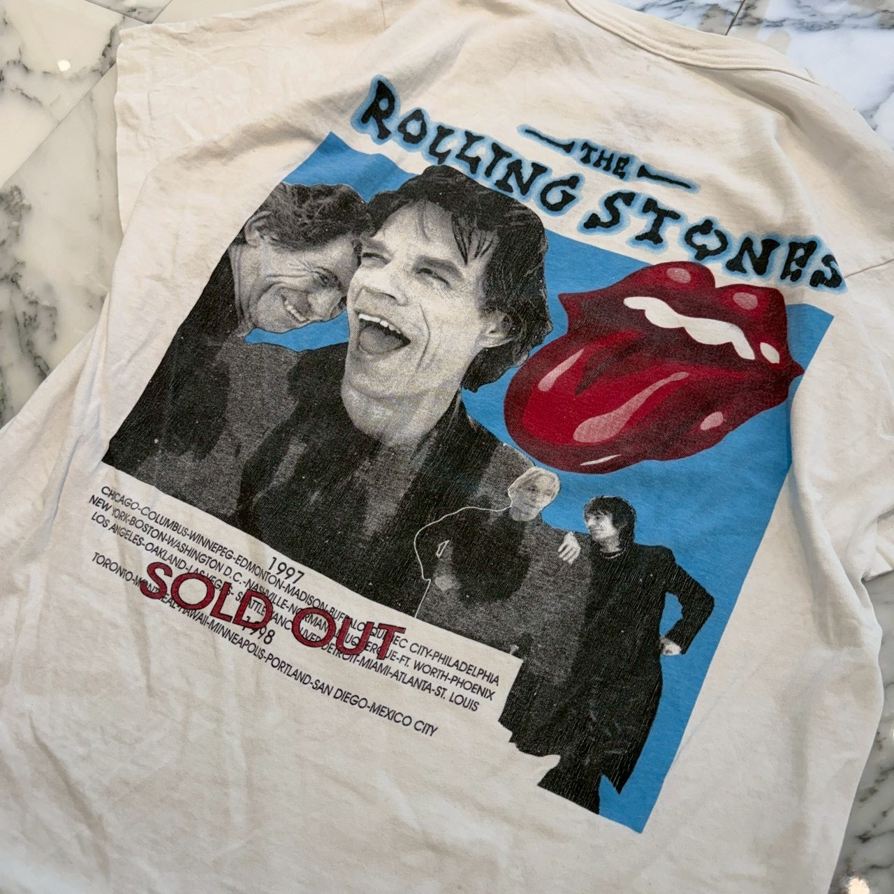 Vintage 90's The Rolling Stones ”Bridges to Babylon Tour 1997-98” FRUIT OF THE LOOM Tee Size L 90's ザ ローリング・ストーンズ ”ブリッジズ・トゥ・バビロン・ツアー 1997-98” フルーツオブザルーム社製 Tシャツ サイズL