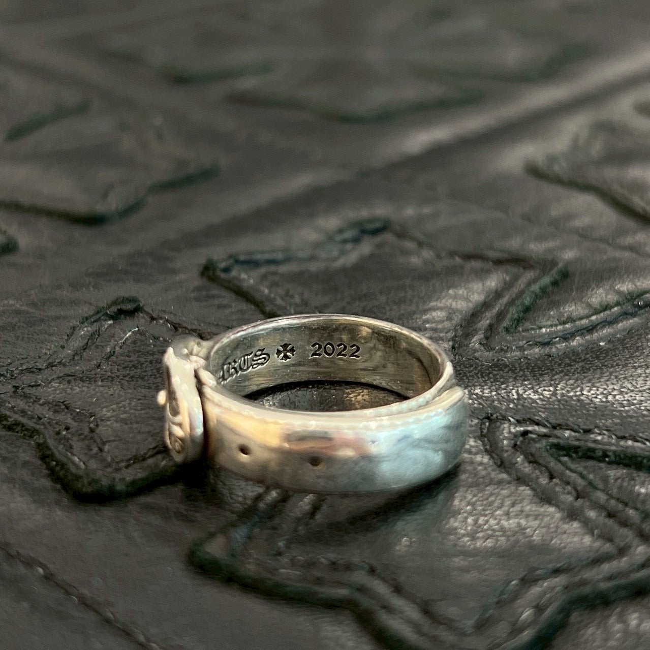 Chrome Hearts クロスモチーフリング　11号 CHROME HEARTS Classic Oval Cross Belt Ring Size 11号 クロム