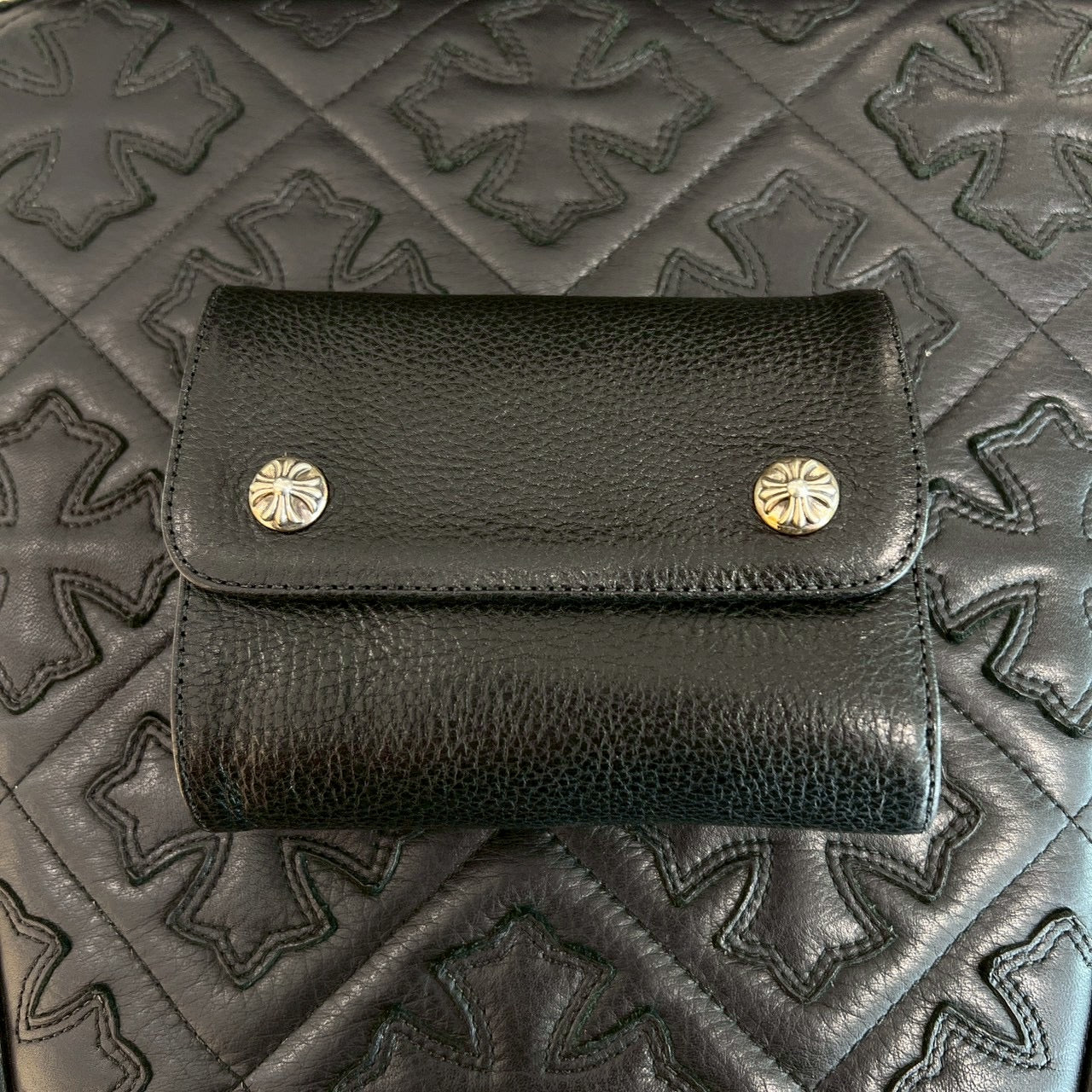 CHROME HEARTS Wave Mini Cross Ball Wallet クロムハーツ ウェーブ ミニ クロスボール ウォレット