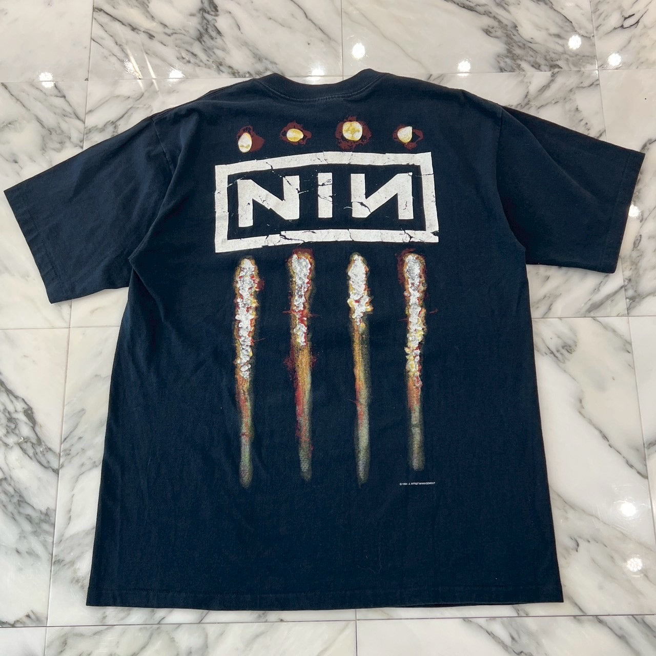 Vintage 90's NINE INCH NAILS "The Downward Spiral" All Sport S/S Tee Size XL 90's ナインインチネイルズ "ザ・ダウンワード・スパイラル" オールスポーツ Tシャツ サイズXL