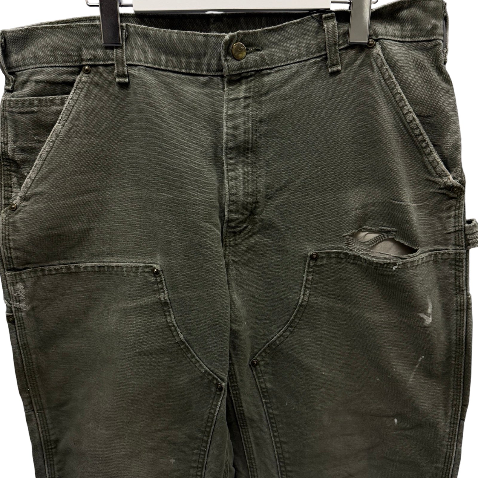 Carhartt Double Knee Denim Painter Pants Size 36×32