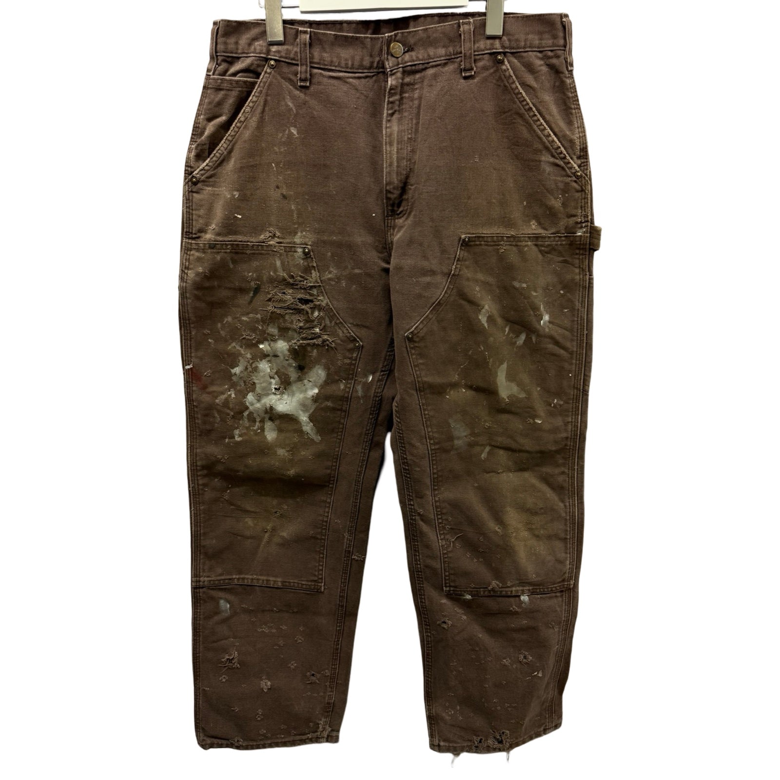 Carhartt Double Knee Denim Painter Pants Size 34×32
