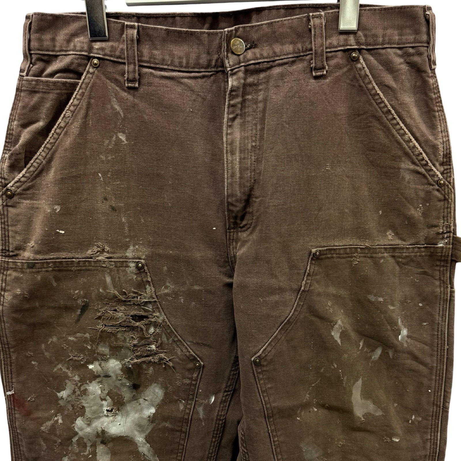 Carhartt Double Knee Denim Painter Pants Size 34×32