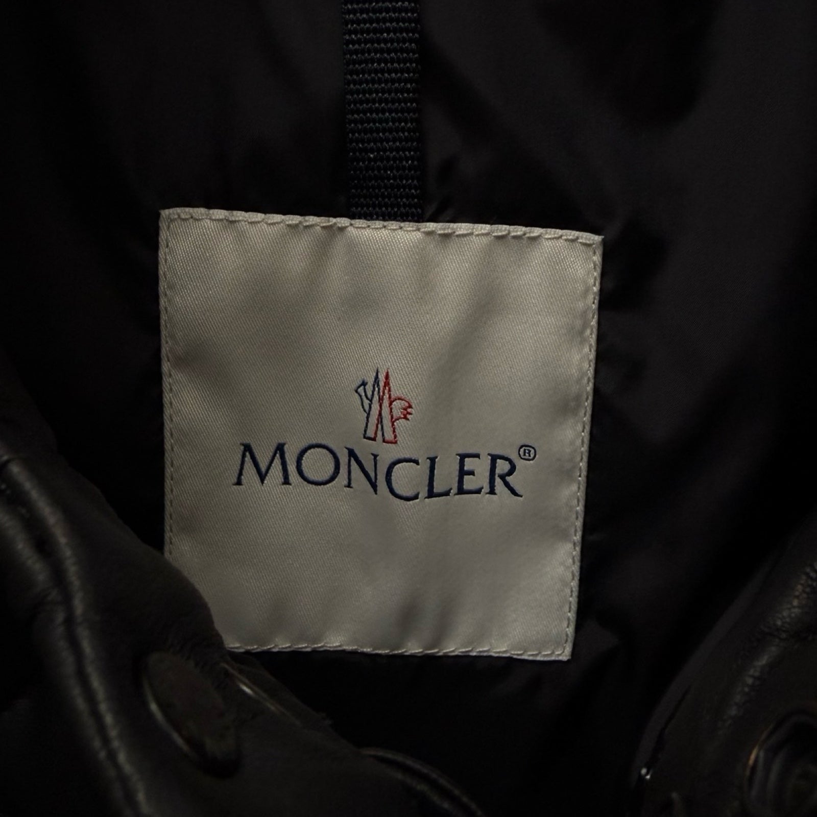 MONCLER 2020AW Nappa Leather Riders Down Jacket A20914138905 Size 2