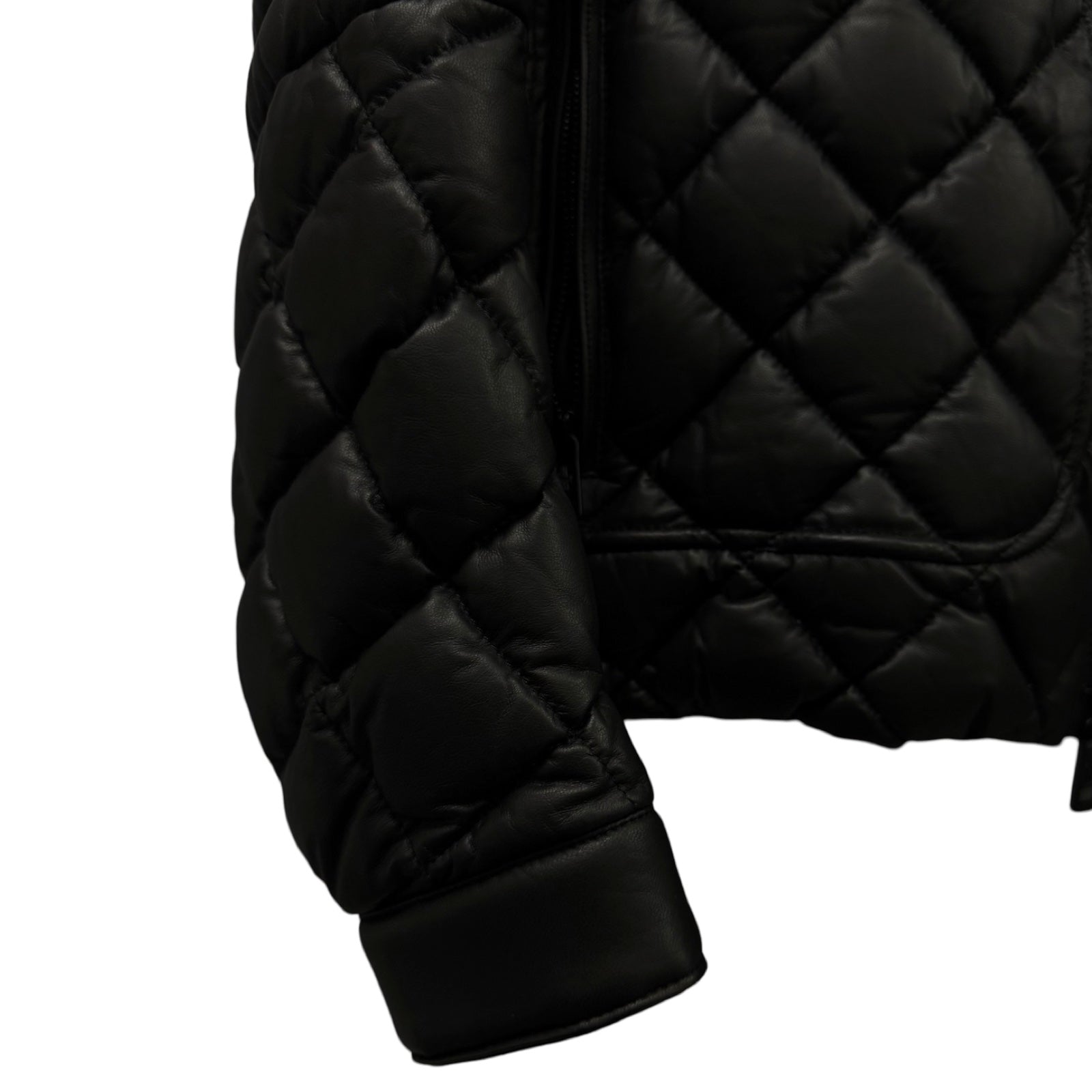 MONCLER 2020AW Nappa Leather Riders Down Jacket A20914138905 Size 2