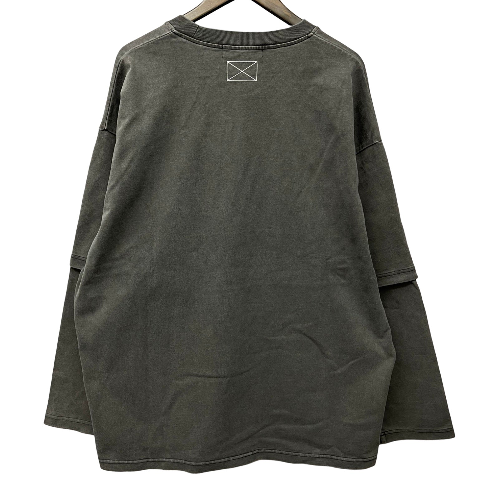 MLVINCE 2023AW Layered Vintage Cut And Sew Long Sleeve Tee MV23AW10-CLL07SU Size XL