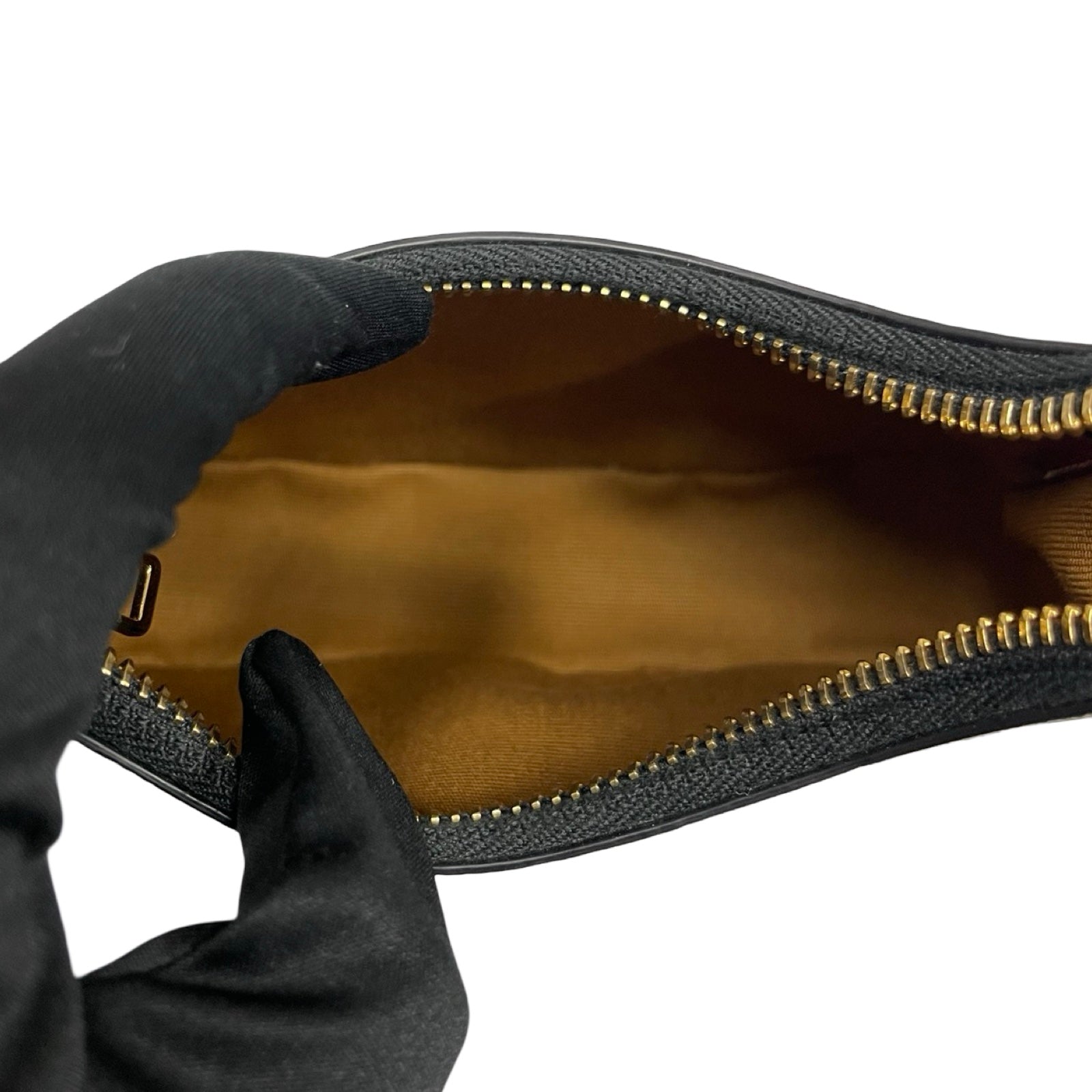 CELINE 2021AW Mini AVA Triomphe Canvas Calfskin Tan Shoulder Bag 10I602DS1.04LU