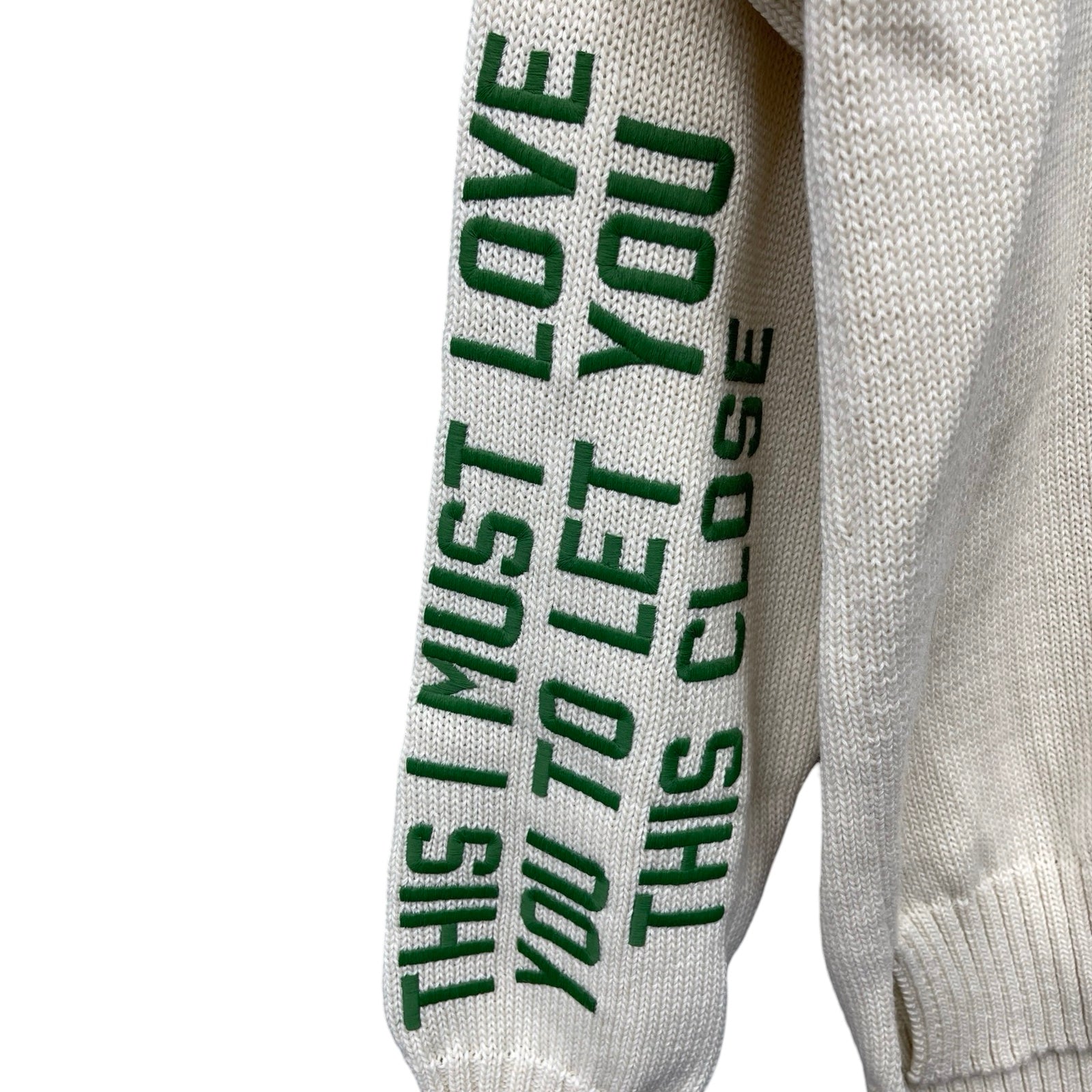 DIOR × Travis Scott 2022AW Cactus Jack Oversize Sweater Eclu 283M661AT314 Size S