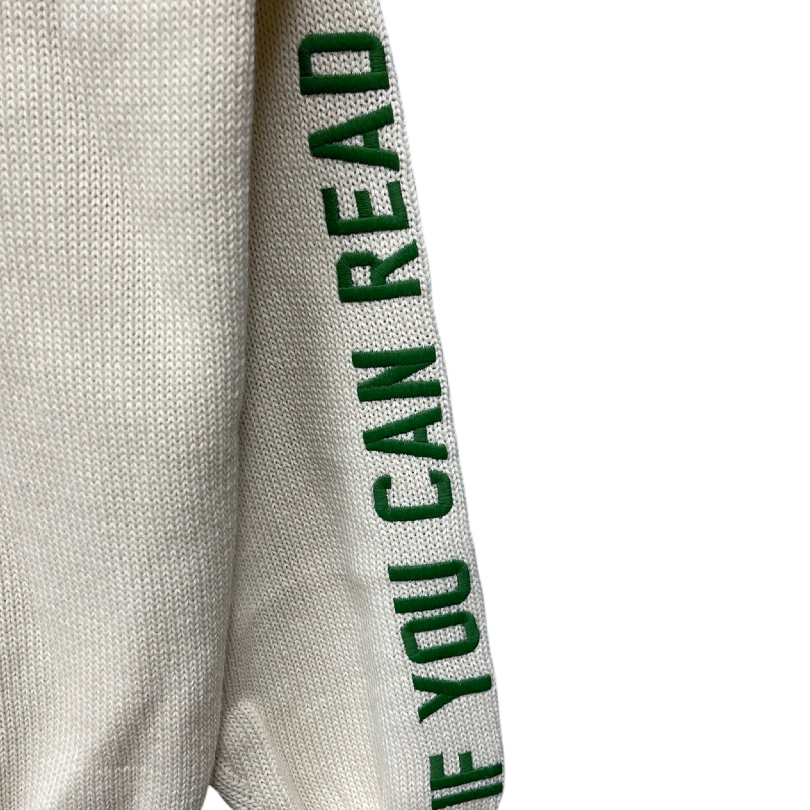 DIOR × Travis Scott 2022AW Cactus Jack Oversize Sweater Eclu 283M661AT314 Size S