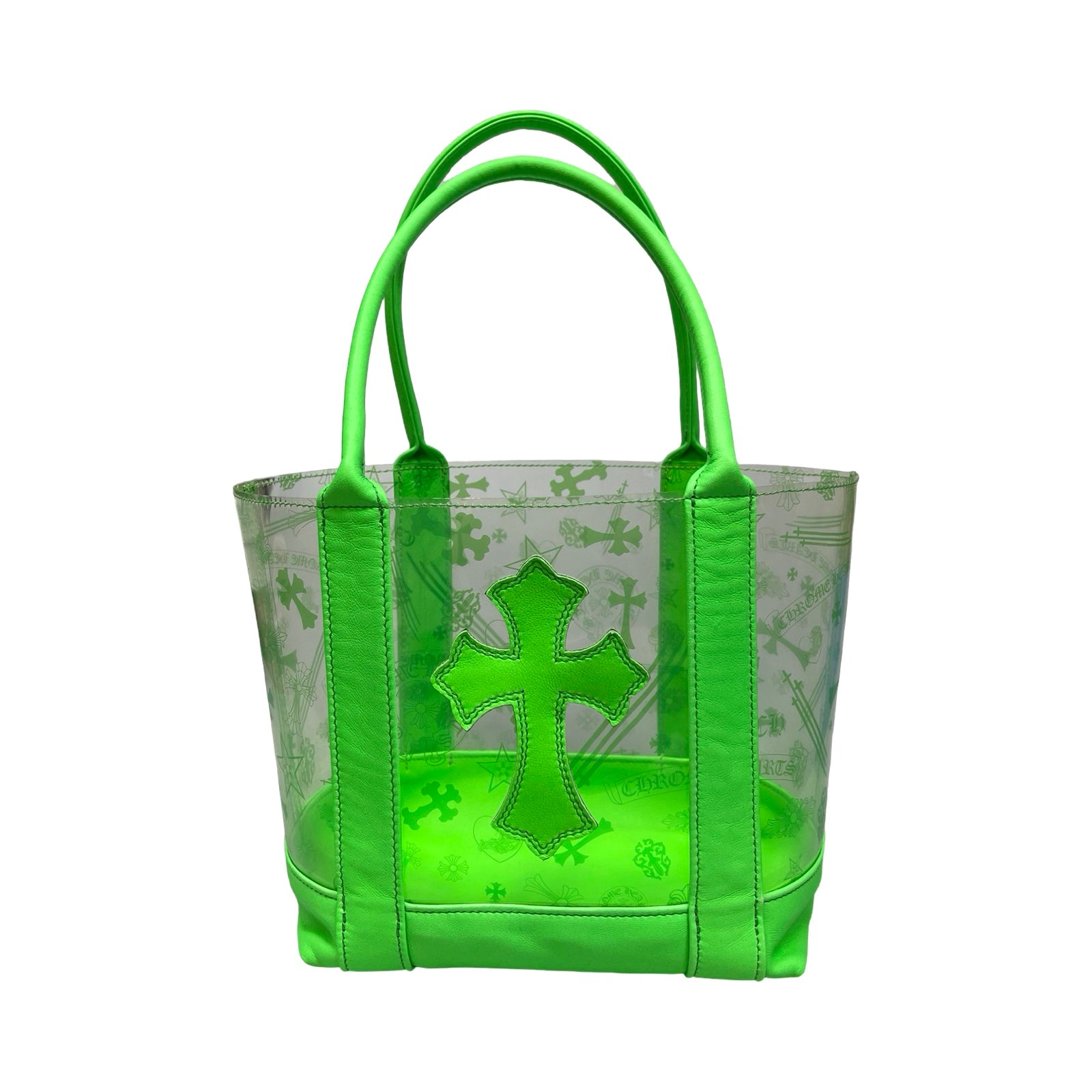 CHROME HEARTS PVC Cross Patch Mini Tote Bag