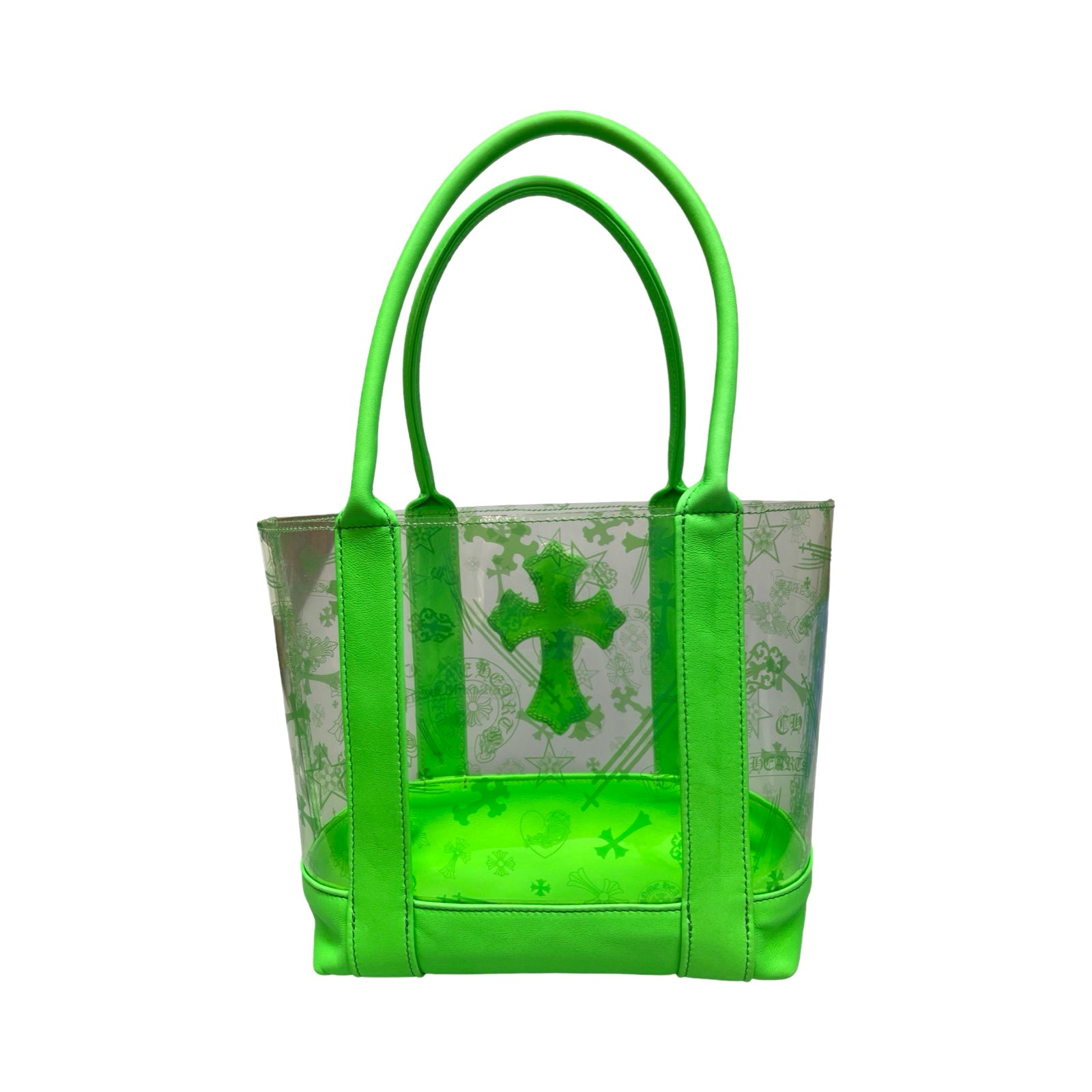 CHROME HEARTS PVC Cross Patch Mini Tote Bag