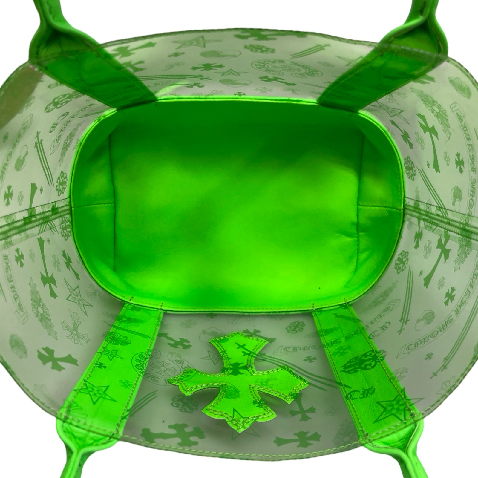 CHROME HEARTS PVC Cross Patch Mini Tote Bag