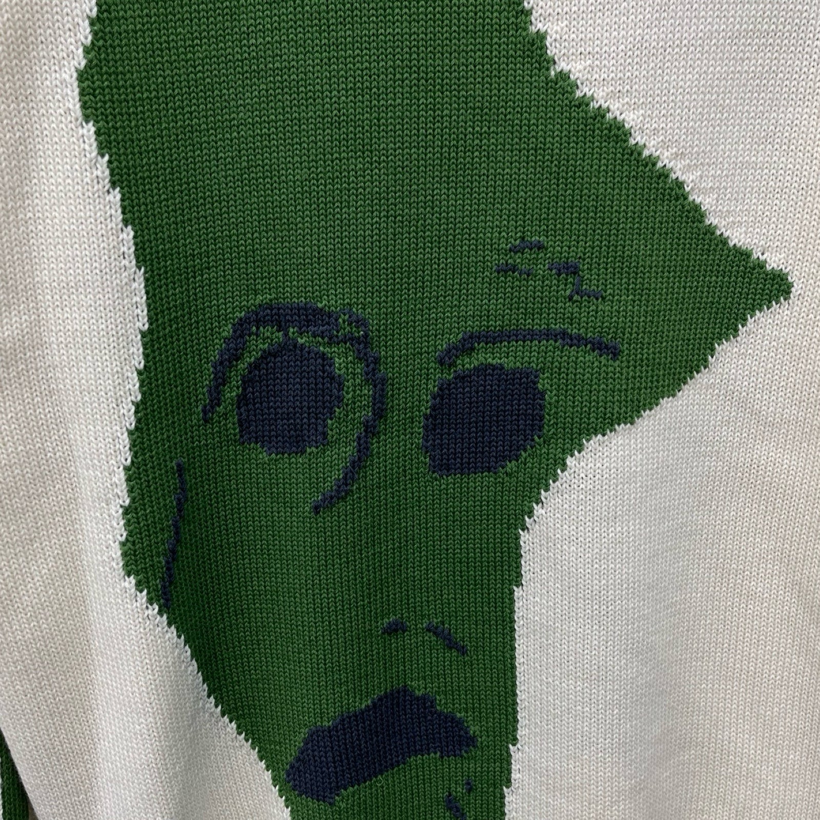 DIOR × Travis Scott 2022AW Cactus Jack Oversize Sweater Eclu 283M661AT314 Size S