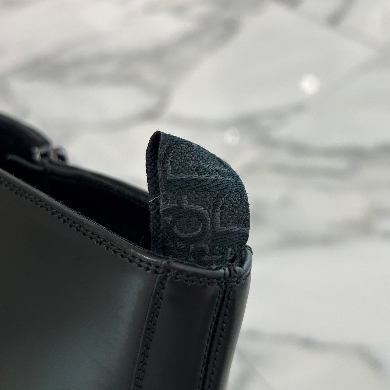 DIOR Side Zip Leather Short Boots 20EBM Size 42（27cm）ディオール サイドジップ レザーショートブーツ サイズ42(27cm)