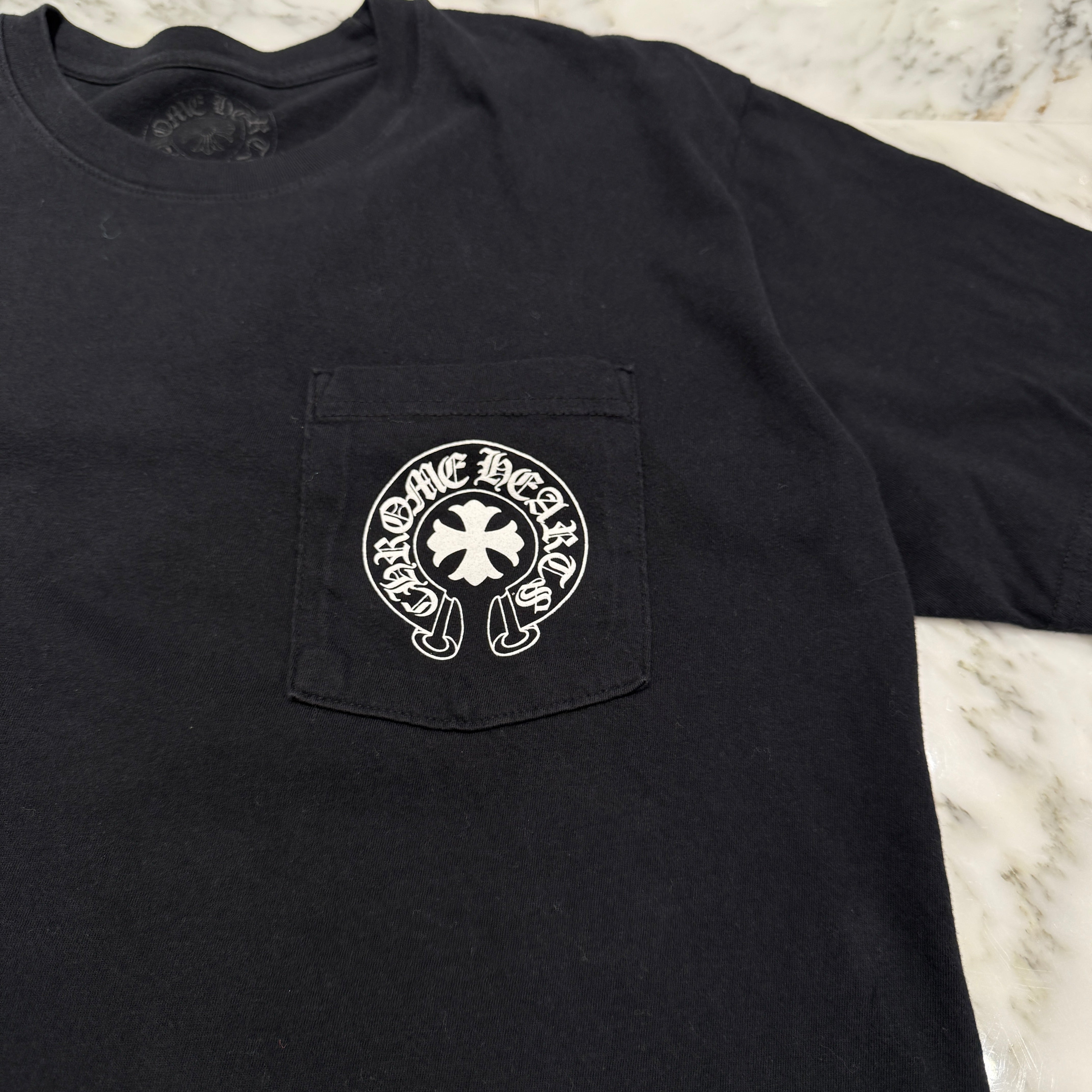 CHROME HEARTS Made In Hollywood Vertical Logo Tee Size L クロムハーツ メイドインハリウッド ヴァーティカルロゴ Tシャツ サイズL