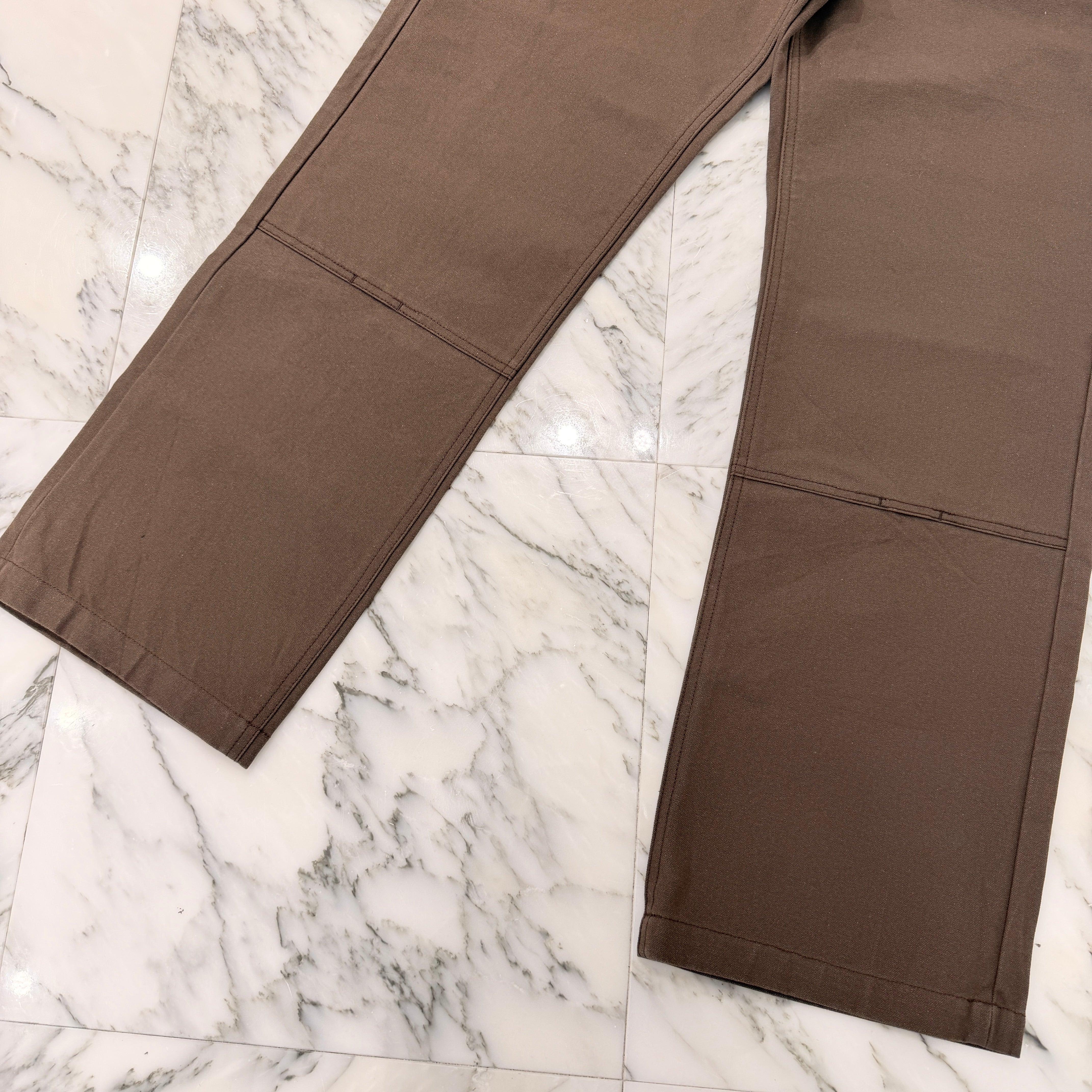 CHROME HEARTS Cemetery Cross Leather Patch Cotton Cargo Pants Size 31 クロムハーツ セメタリー クロス レザー パッチ コットン カーゴ パンツ ブラウン サイズ31