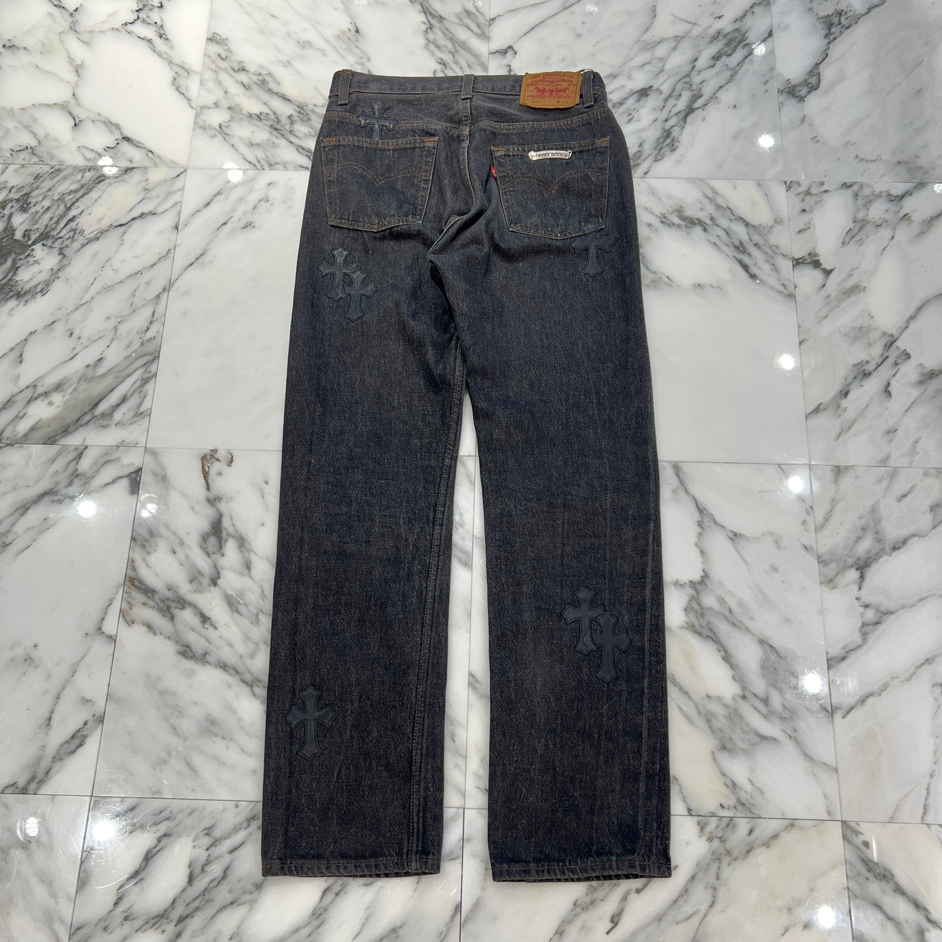 クロムハーツ　【レア】ジーンズ CHROME HEARTS クロムハーツ × リーバイス501 セメタリークロス