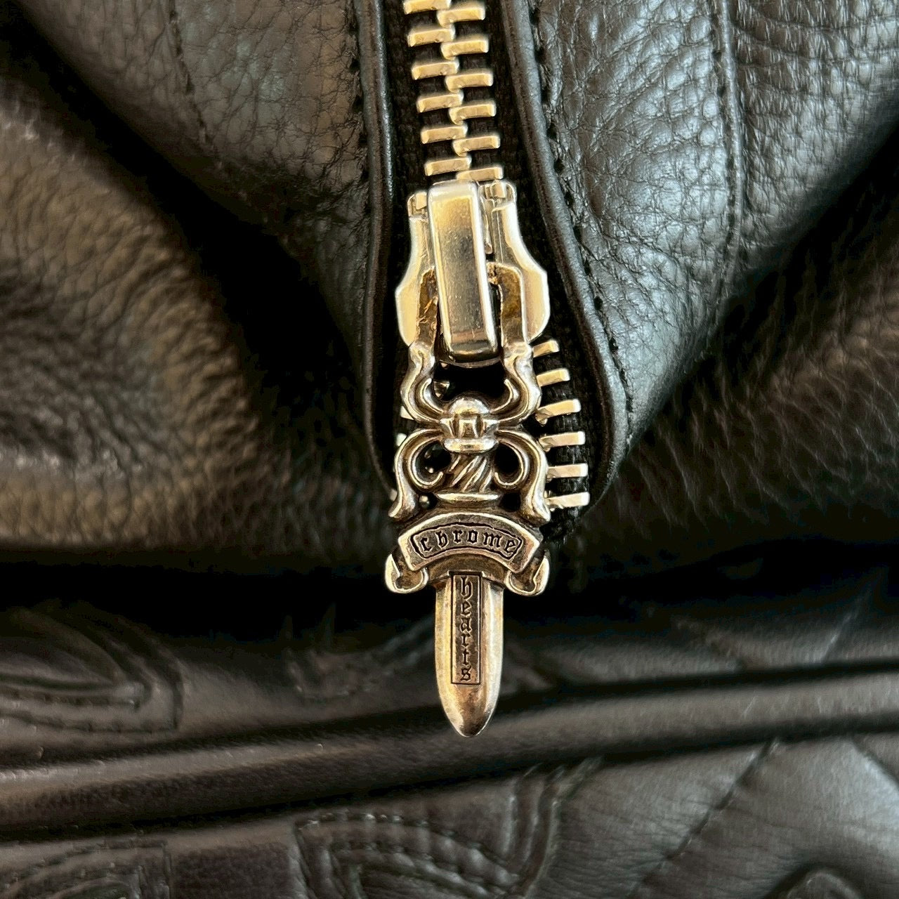 CHROME HEARTS Large Cross MONICA Leather Hand Bag クロムハーツ ラージクロス モニカ レザーハンドバッグ