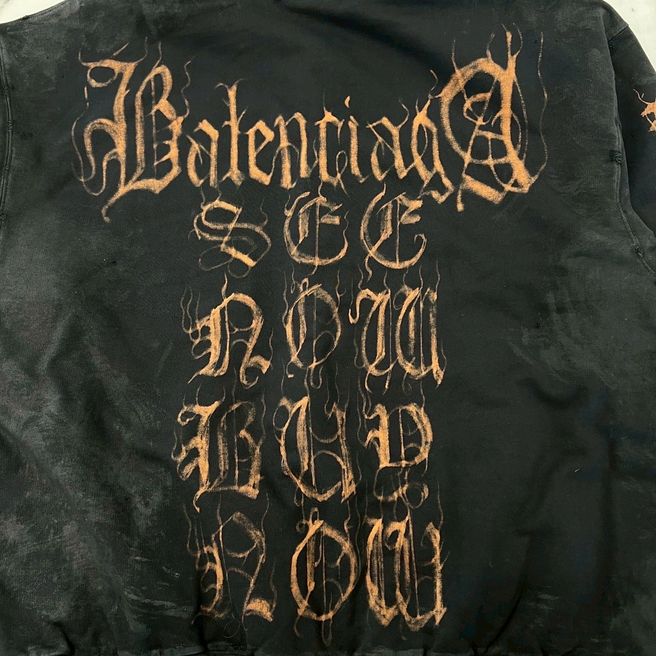 BALENCIAGA 2023AW Heavy Metal Logo Zip Up Hoodie 744454 T0VD8 Size XL バレンシアガ ヘビーメタルロゴ ジップアップフーディ サイズXL