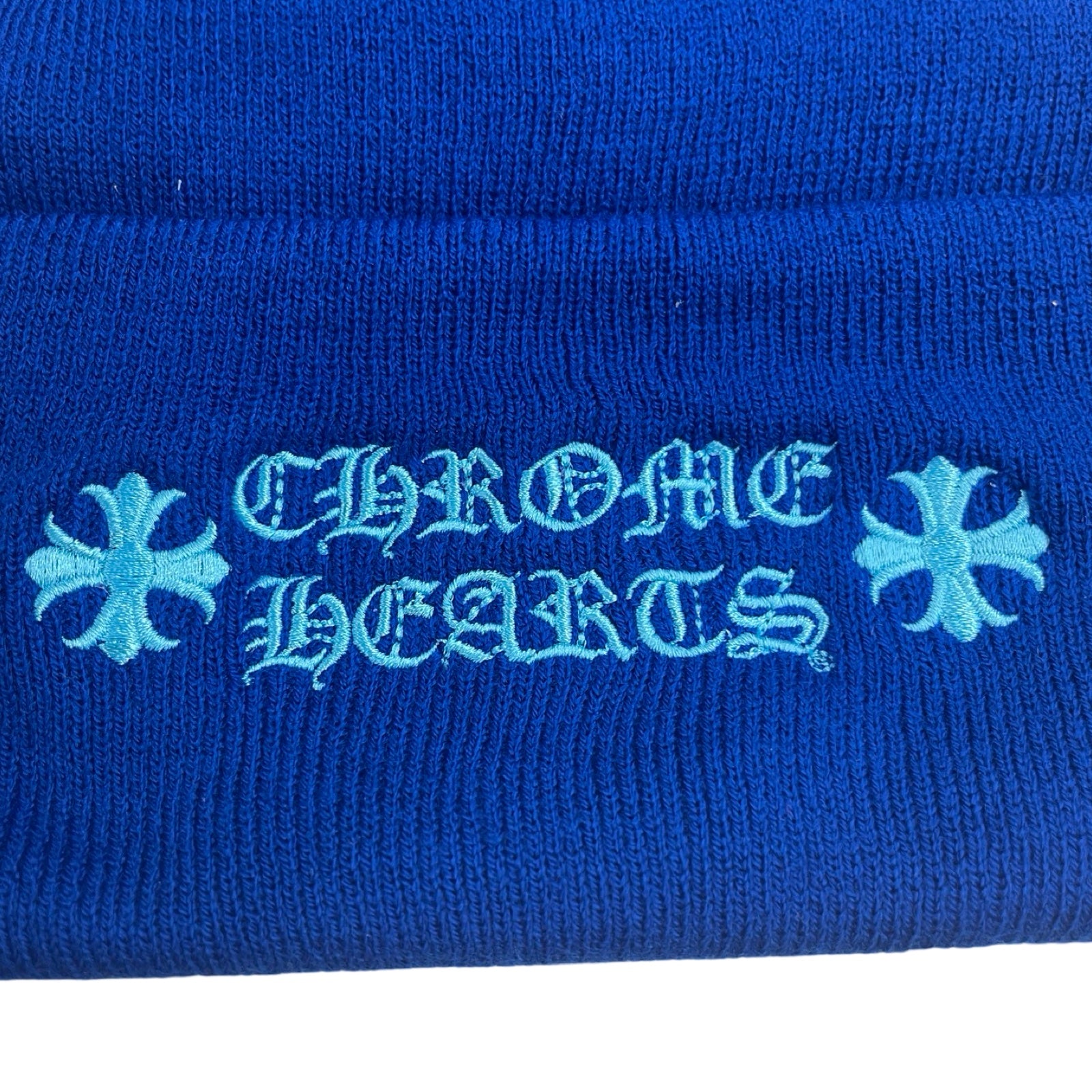 CHROME HEARTS WATCH CAP Neon Blue Size ONE SIZE（23cm）