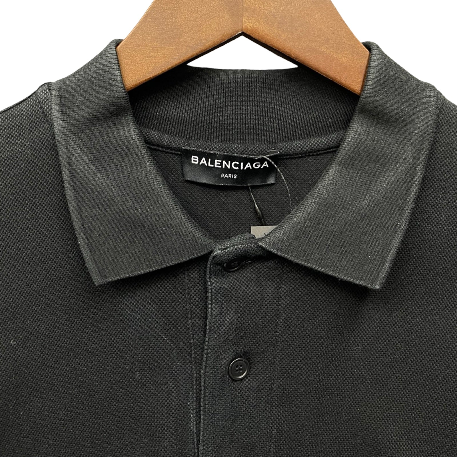 BALENCIAGA 2017AW Campaign Logo Polo Shirt 485844 TWK46 Size S