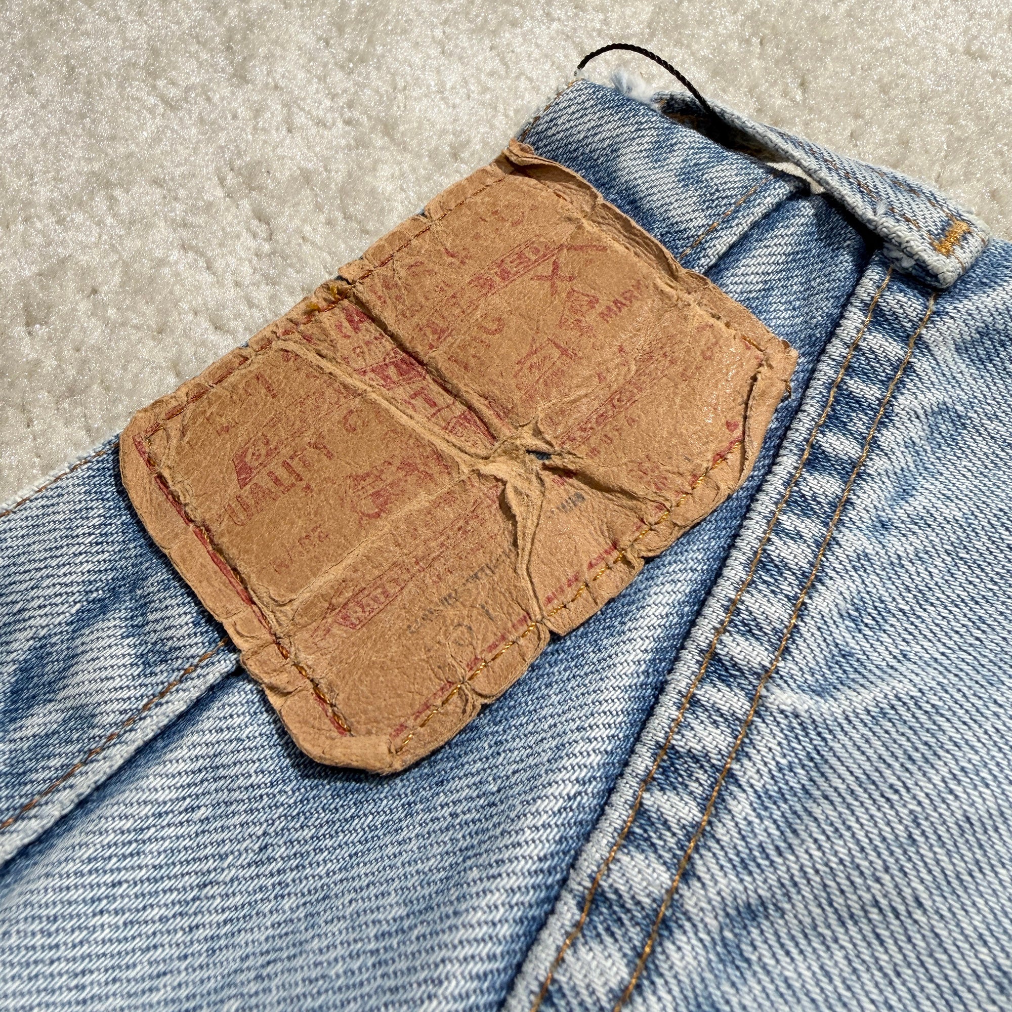 CHROME HEARTS × Levi's 501 VNTG Leather Cross Patch Denim Pants Size 31 クロムハーツ × リーバイス 501 ヴィンテージ レザークロスパッチ デニムパンツ サイズ31