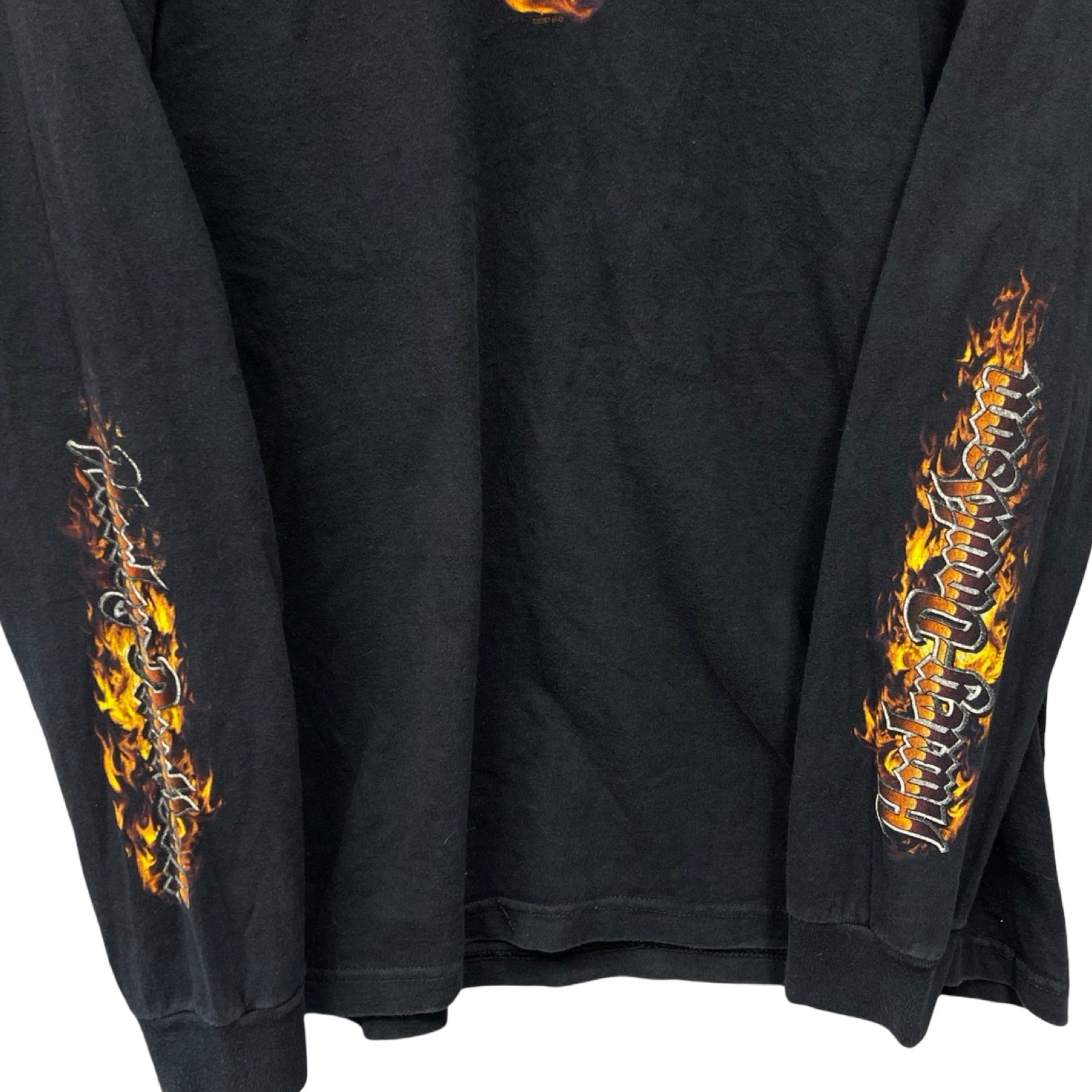 Vintage 00's Harley-Davidson Burning Emblem L/S Tee Size L
