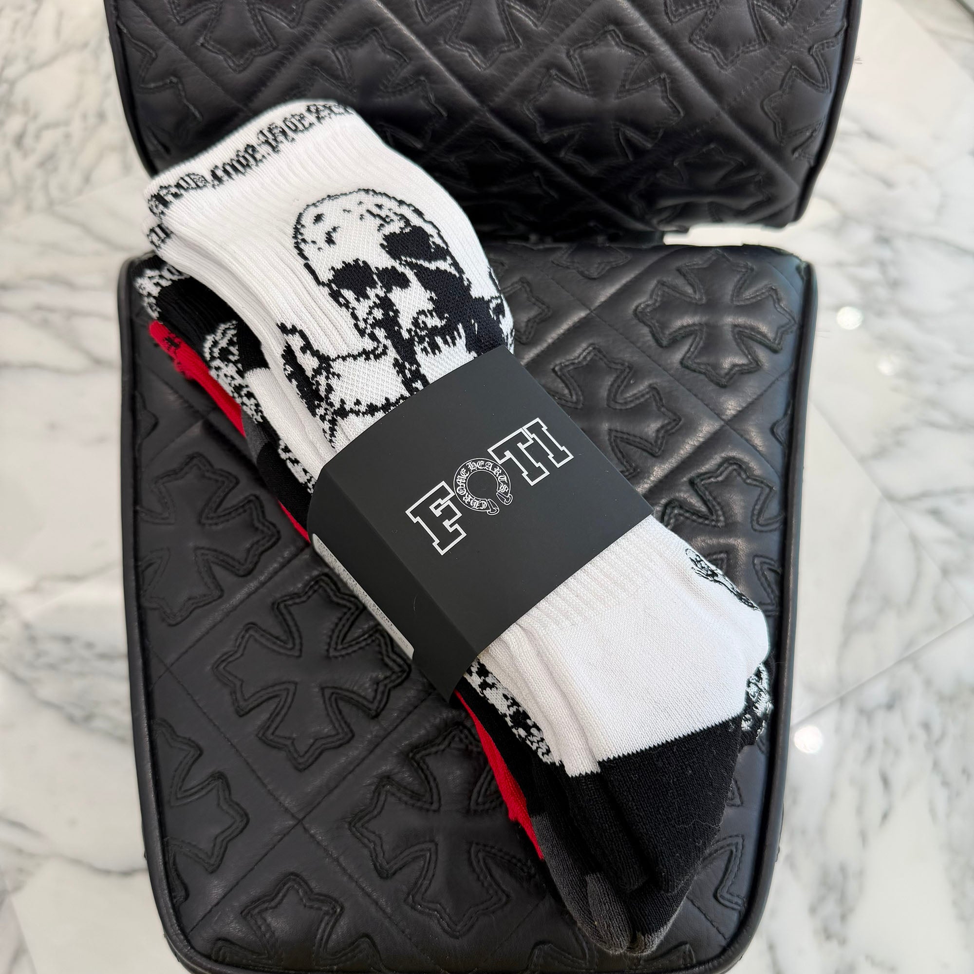 CHROME HEARTS FOTI Socks x3 Size L (JP27-30) クロムハーツ フォティ ソックス 靴下 サイズL (JP27-30)