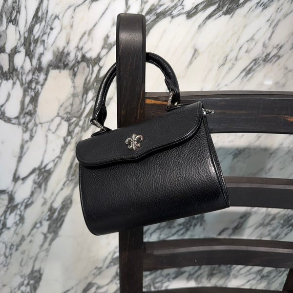 CHROME HEARTS DOG ADAMS BS FLARE Leather Shoulder Hand Bag クロムハーツ ドッグアダムズ BSフレア レザー ショルダー ハンドバッグ