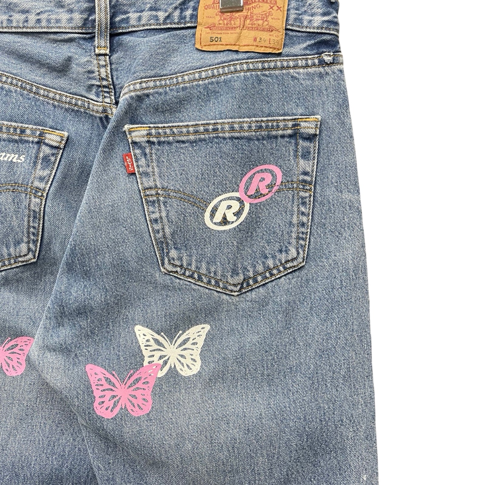 ABOUT DREAMS Butterfly Jeans Size W34 L34