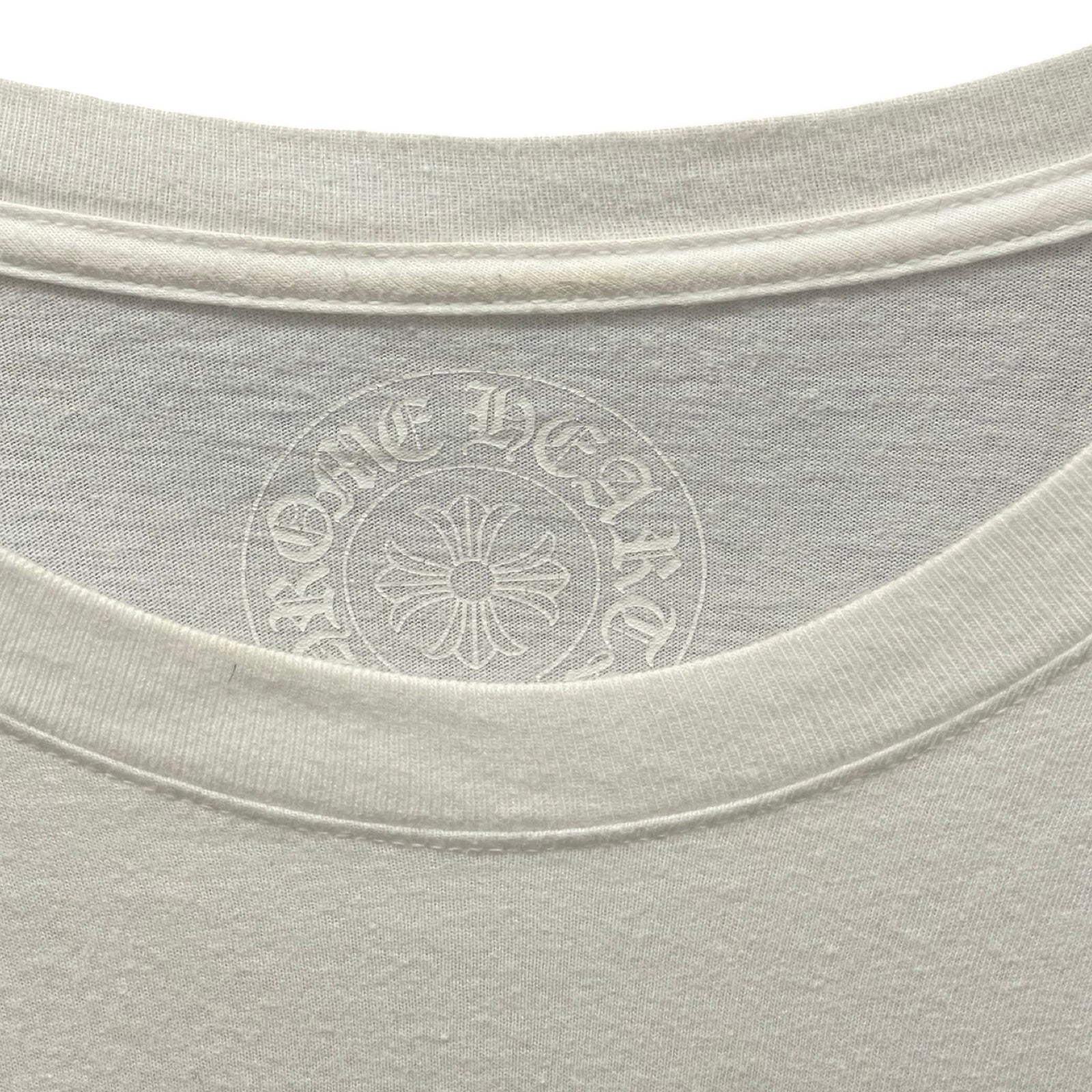 CHROME HEARTS Floral Cross Horseshoe L/S Tee Size L