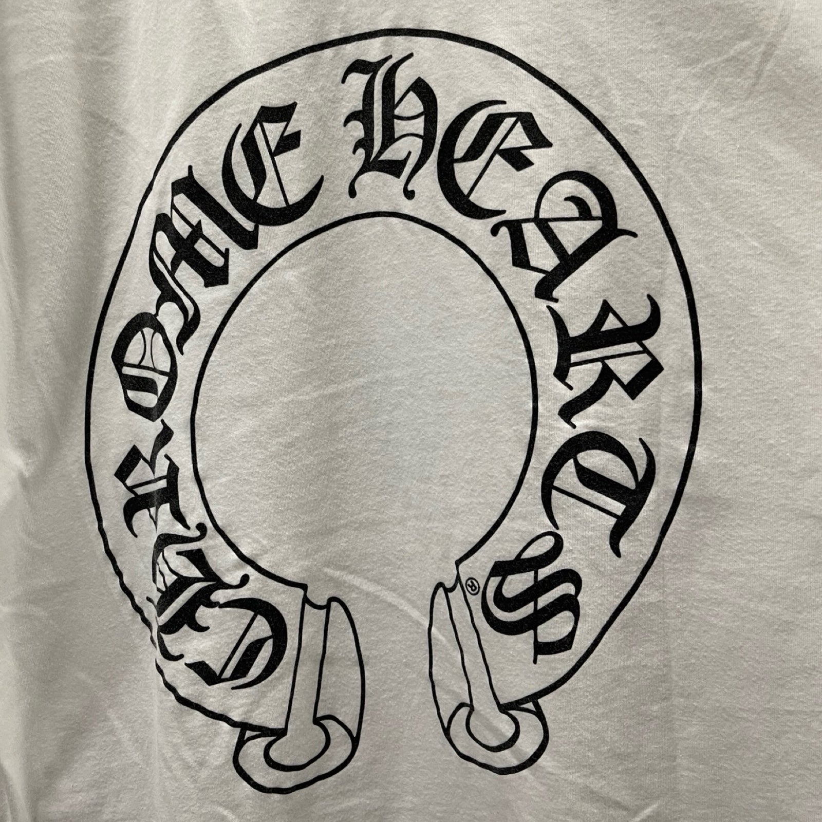 CHROME HEARTS Floral Cross Horseshoe L/S Tee Size L