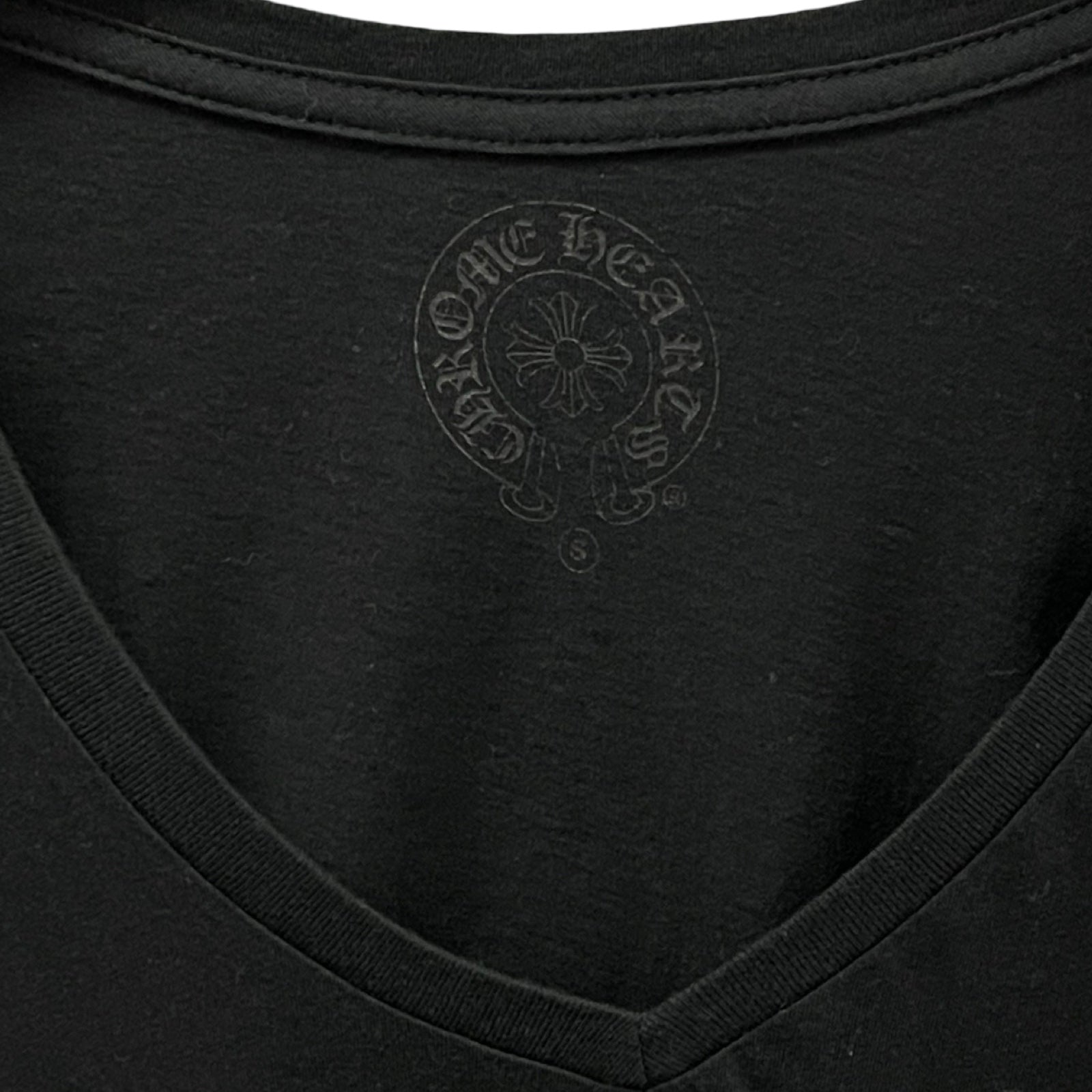 CHROME HEARTS Ladies Blue Logo Tee