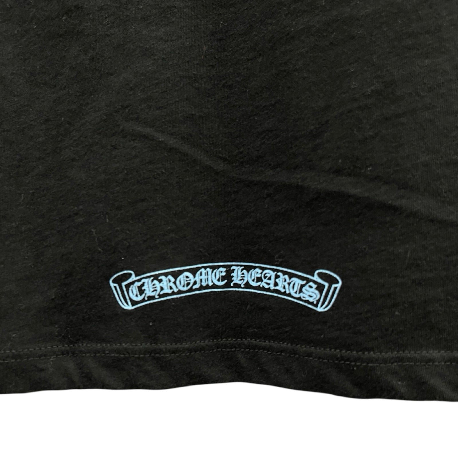 CHROME HEARTS Ladies Blue Logo Tee