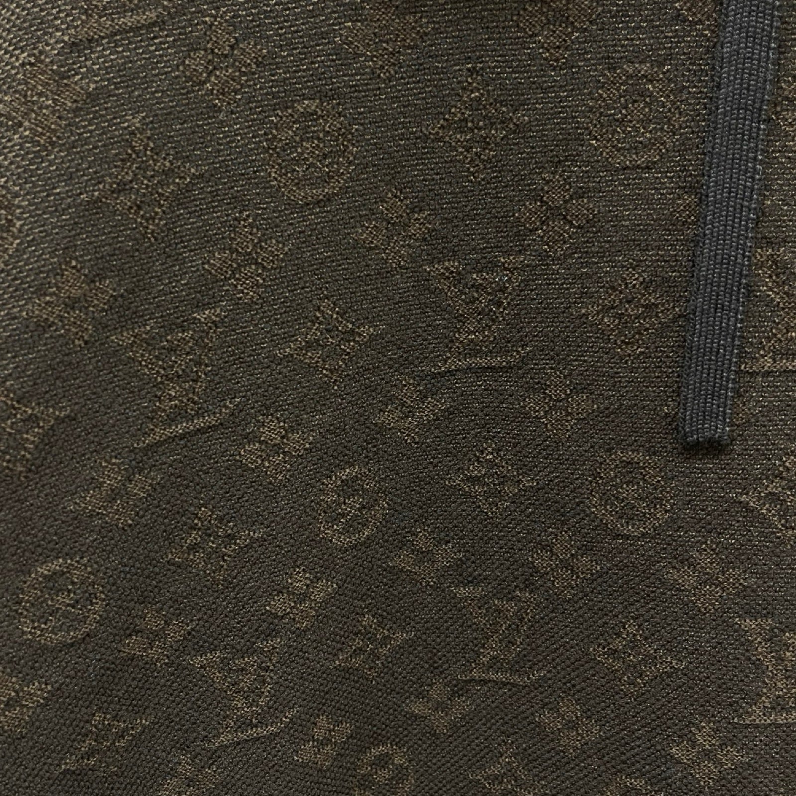 LOUIS VUITTON 2022AW Monogram Jacquard Wool Pullover Hoodie Size L