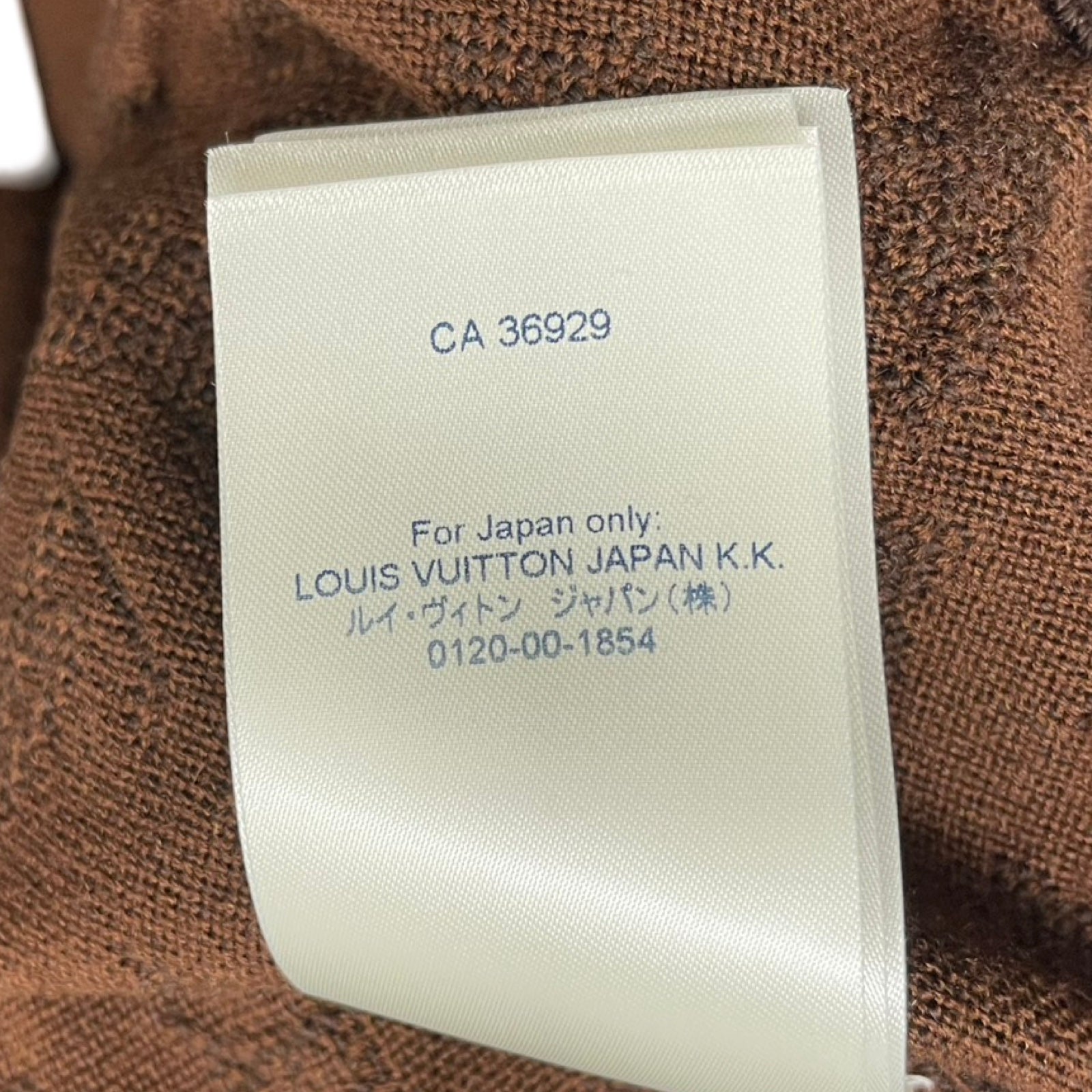 LOUIS VUITTON 2022AW Monogram Jacquard Wool Pullover Hoodie Size L