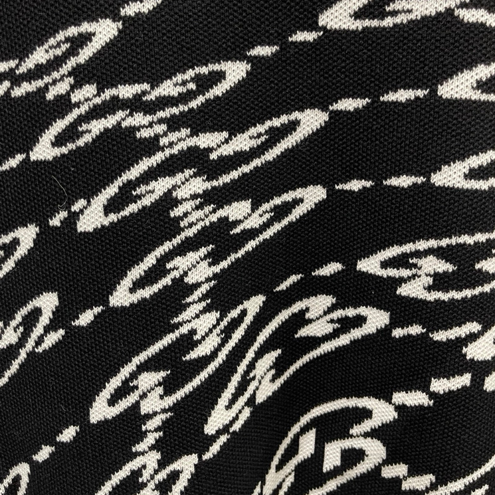 GUCCI 2024SS Wavy GG Cotton-Piqué Jacquard Sweater 780637 XKDZF Size XL