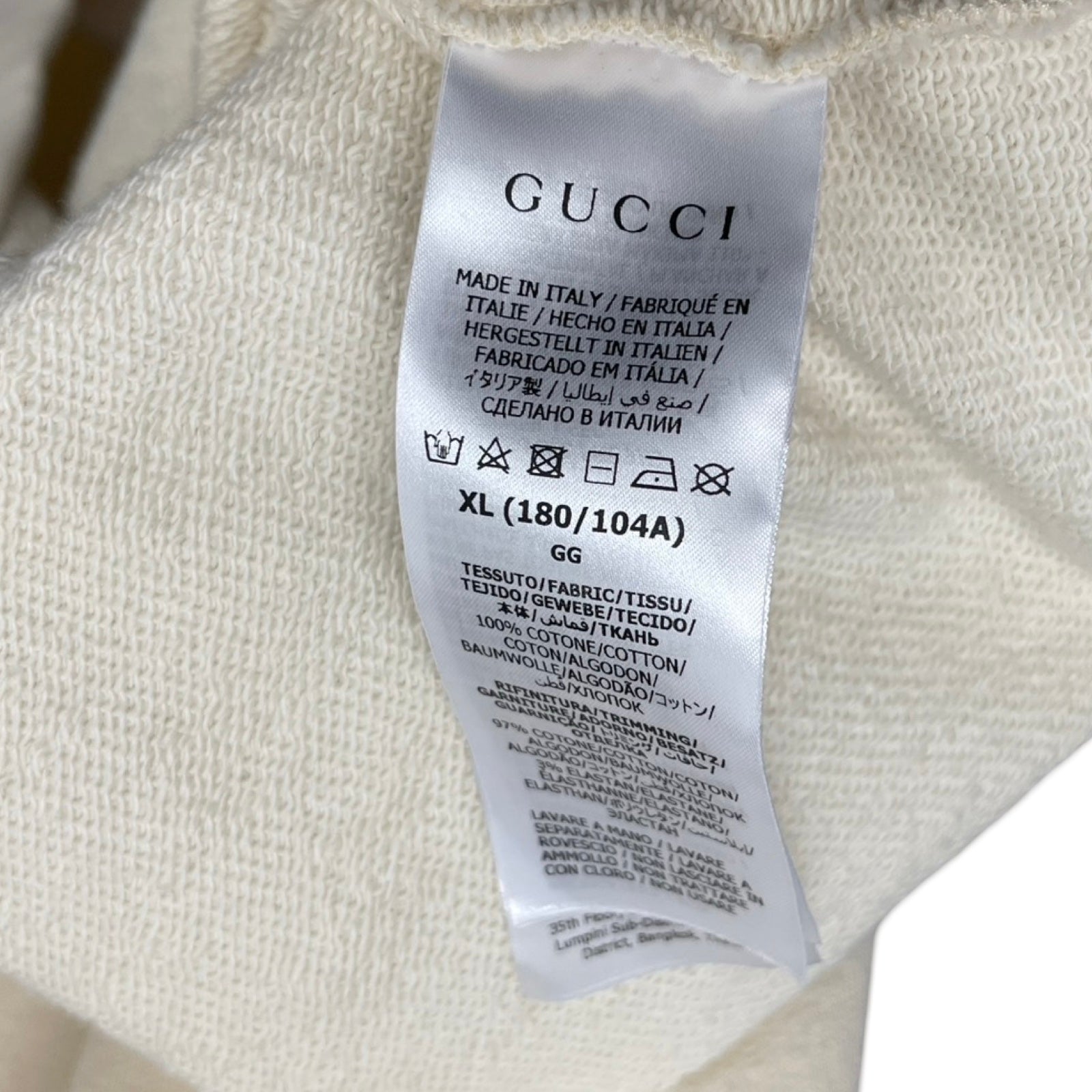 GUCCI 2023SS Fuori!!! Alessandro Michele Pullover Hoodie 721427 XJFL7 Size XL