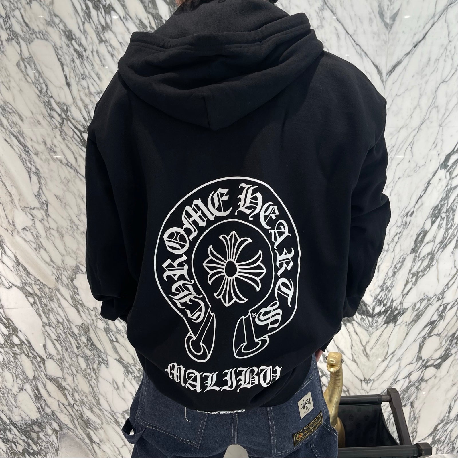 CHROME HEARTS Malibu Limited Horseshoe Zip Up Hoodie Size XL