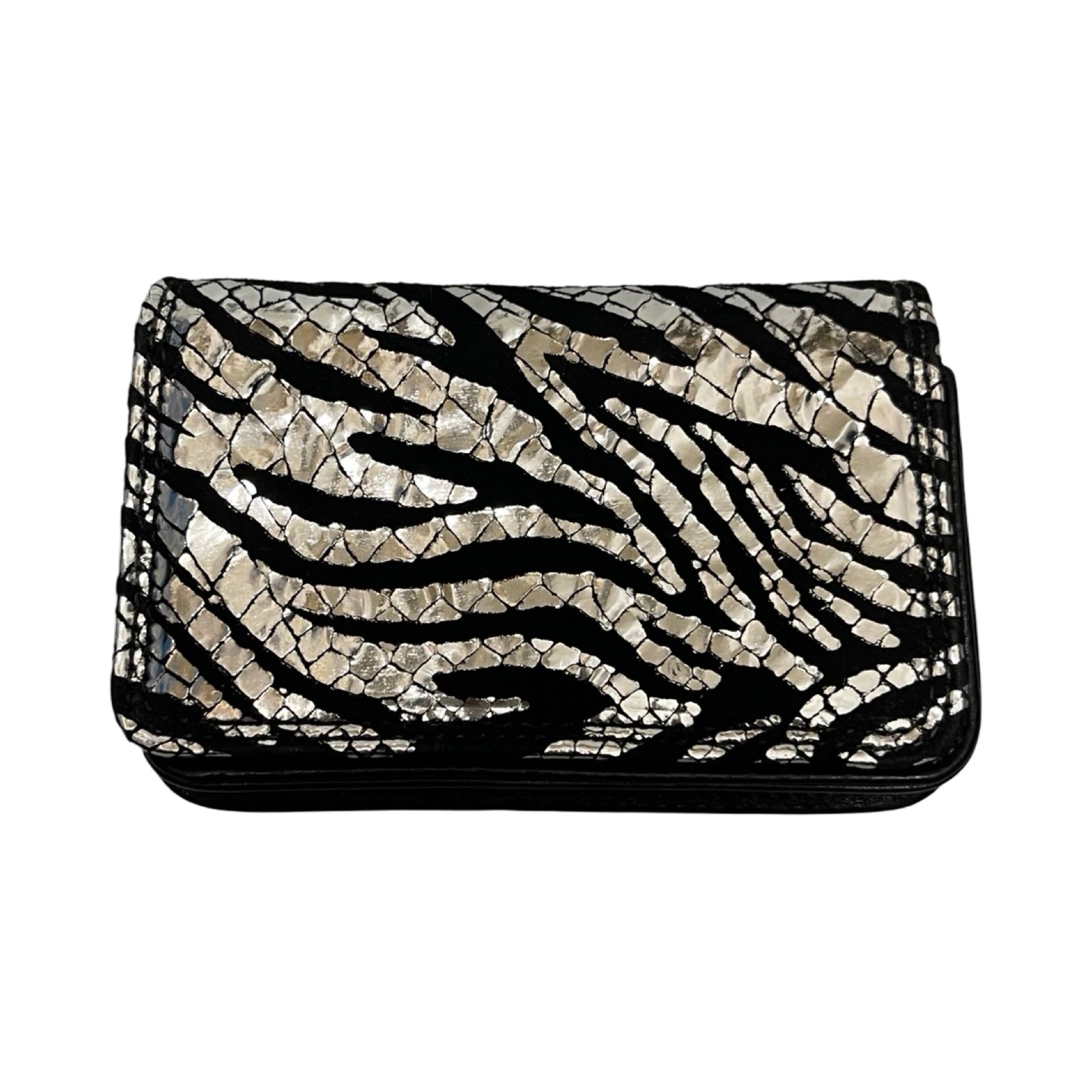 CHROME HEARTS Leather Zebra Card Case #2