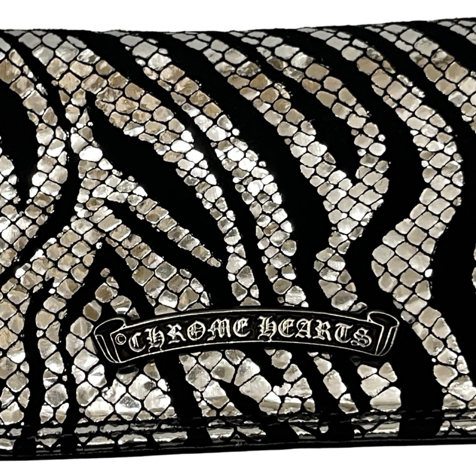 CHROME HEARTS Leather Zebra Card Case #2