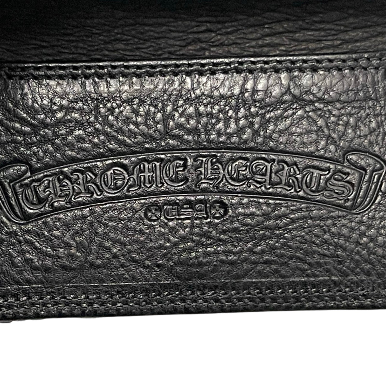 CHROME HEARTS Leather Zebra Card Case #2