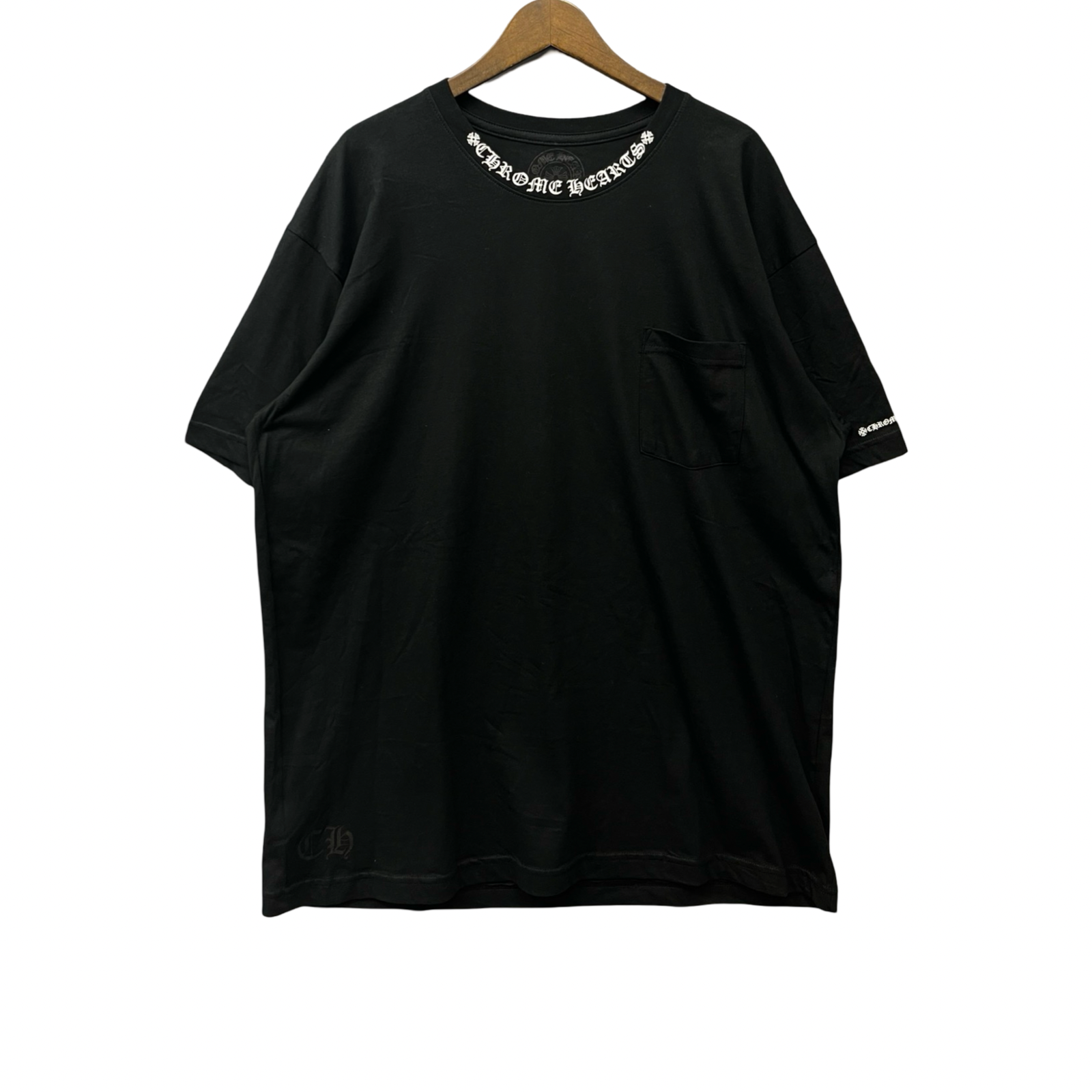 CHROME HEARTS Neck Logo Tee Size S
