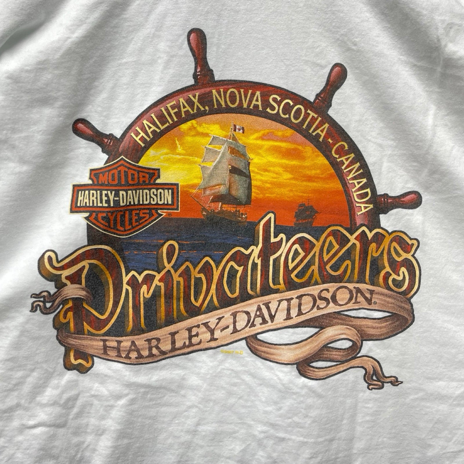 Vintage 00's Harley-Davidson "Drivateers" 2007 L/S Tee Size 2XL
