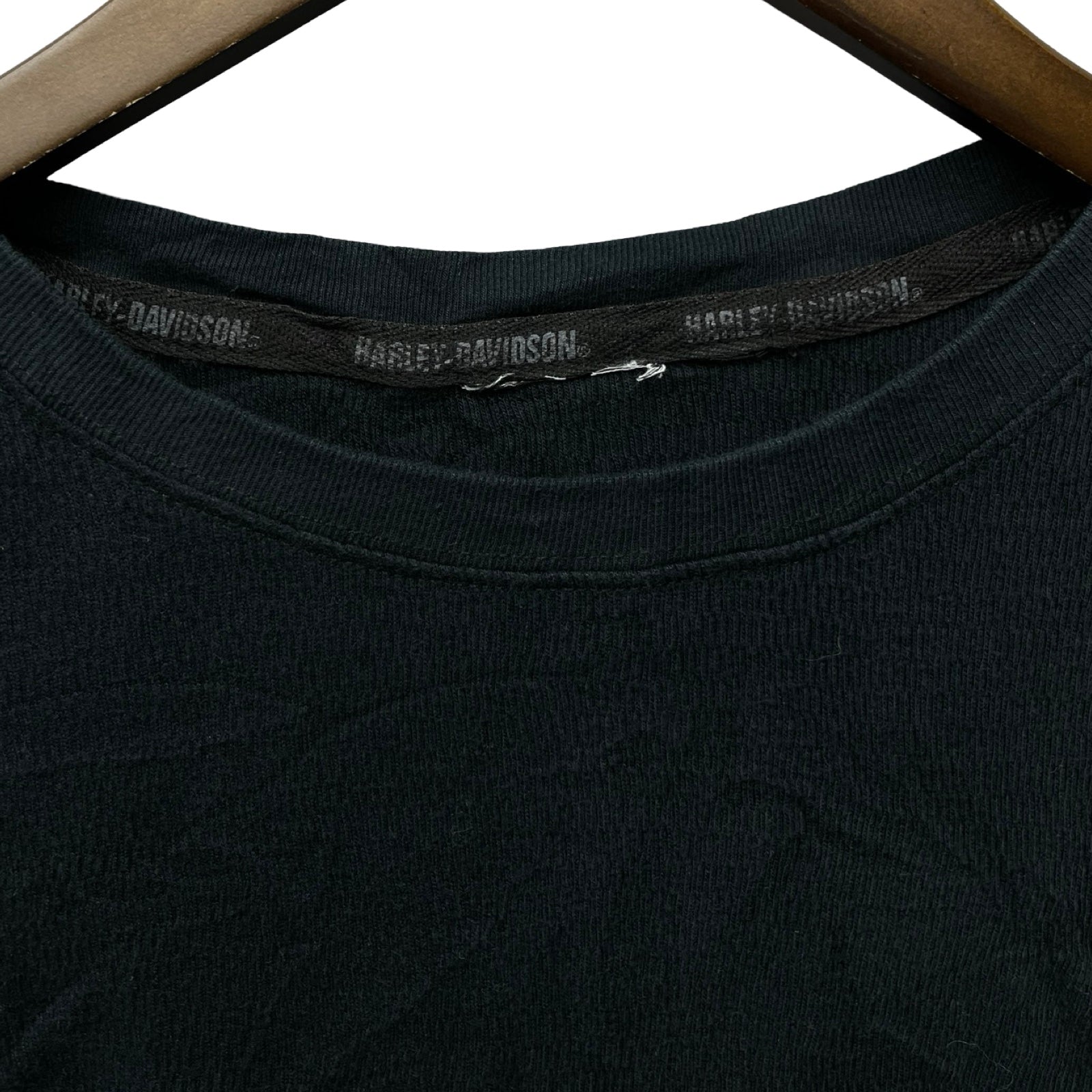 Vintage 00's Harley-Davidson Motorcycle Skull Thermal L/S Tee