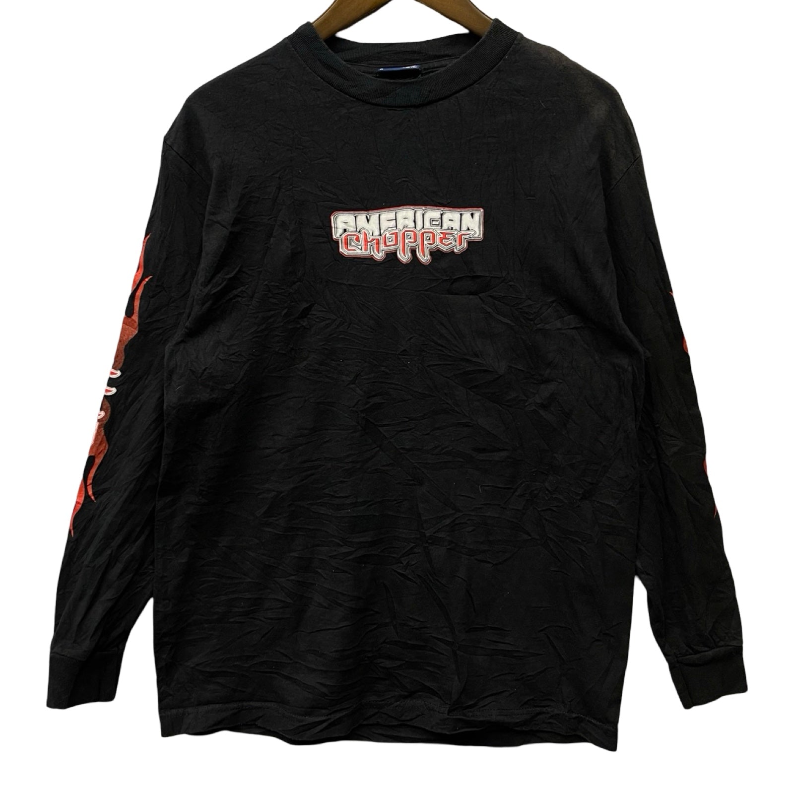 Vintage 00’s AMERICAN CHOPPER Flame Bike L/S Tee