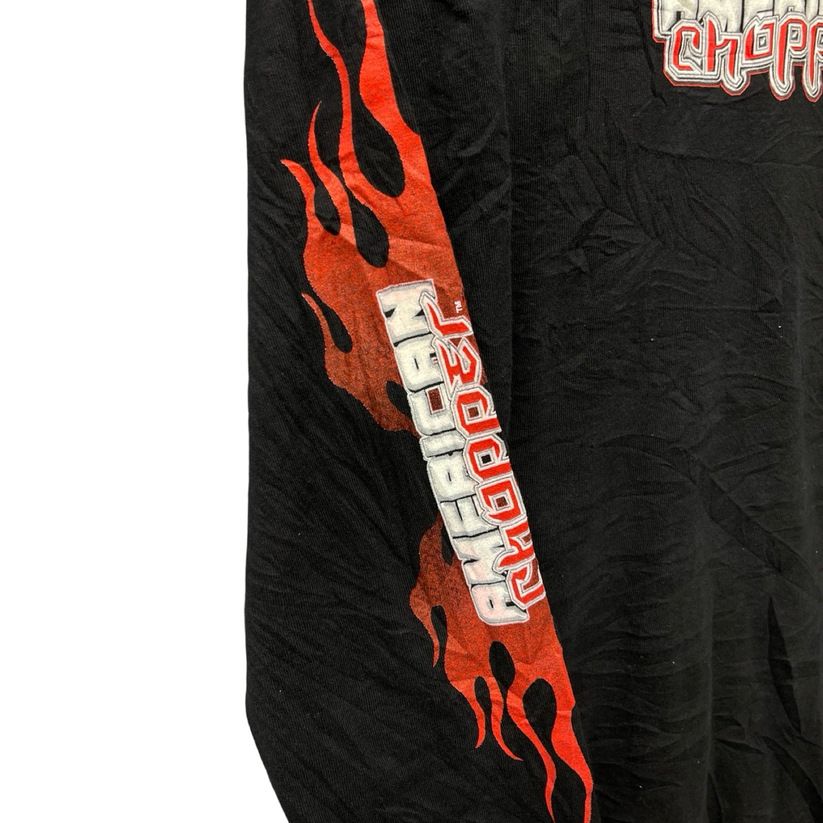 Vintage 00’s AMERICAN CHOPPER Flame Bike L/S Tee